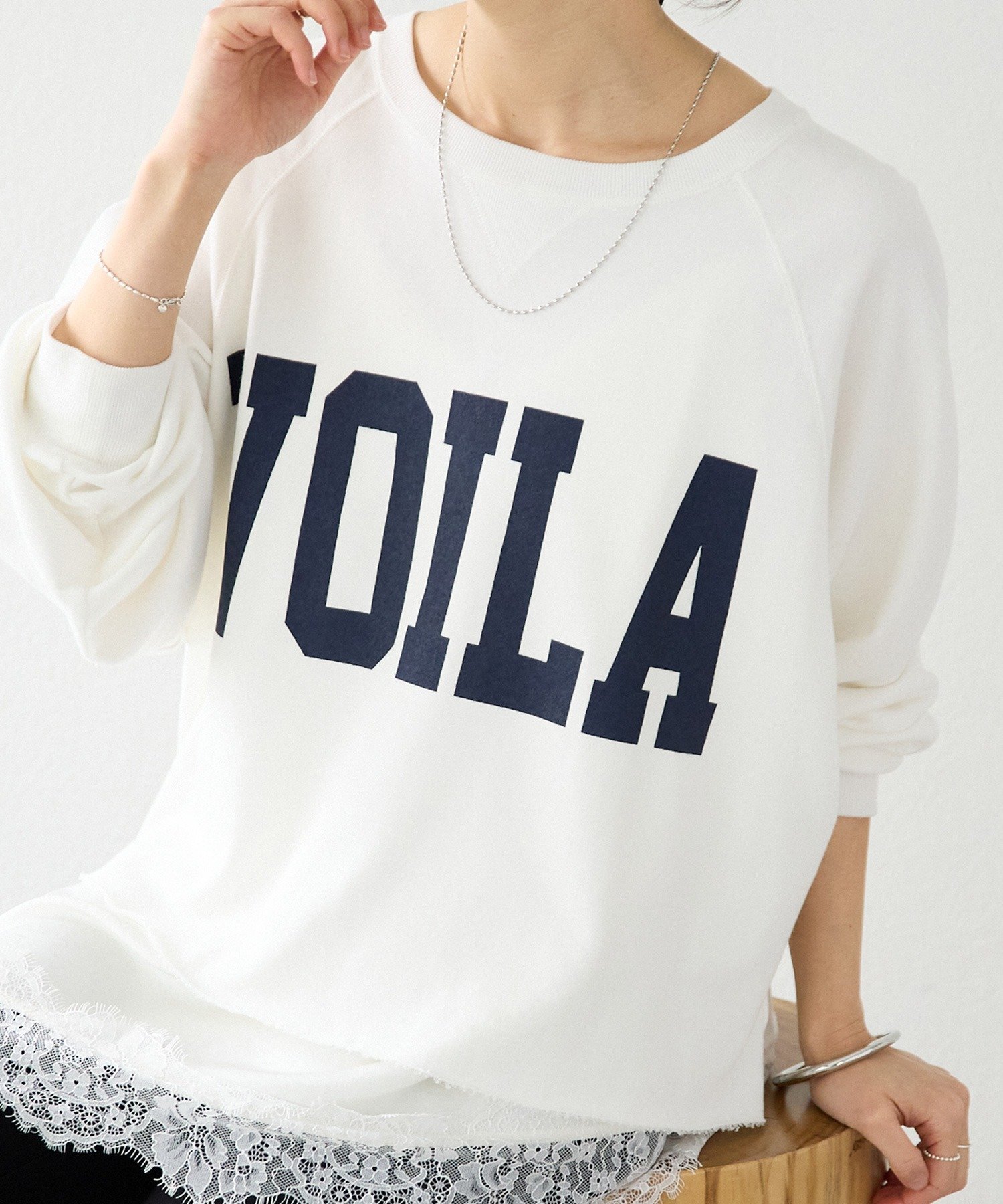 RIVE DROITE｜【Yossshiiii企画】ワイドロゴカットオフスエット