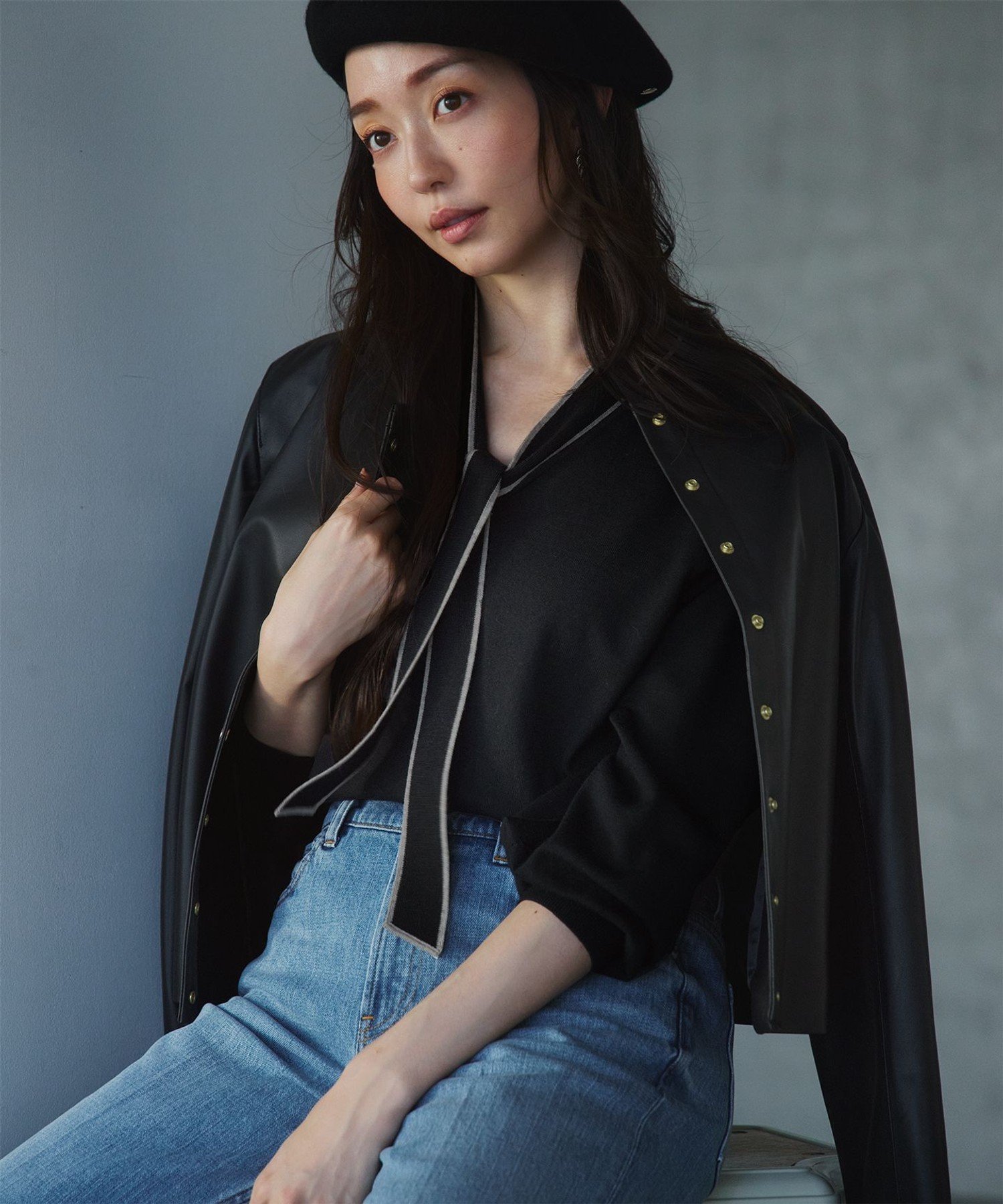 23区｜ラムレザー ノーカラージャケット | Rakuten Fashion(楽天