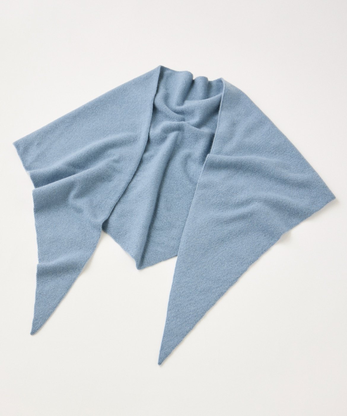 INED｜シームレストライアングルカシミヤニットストール《ASAUCE MELER