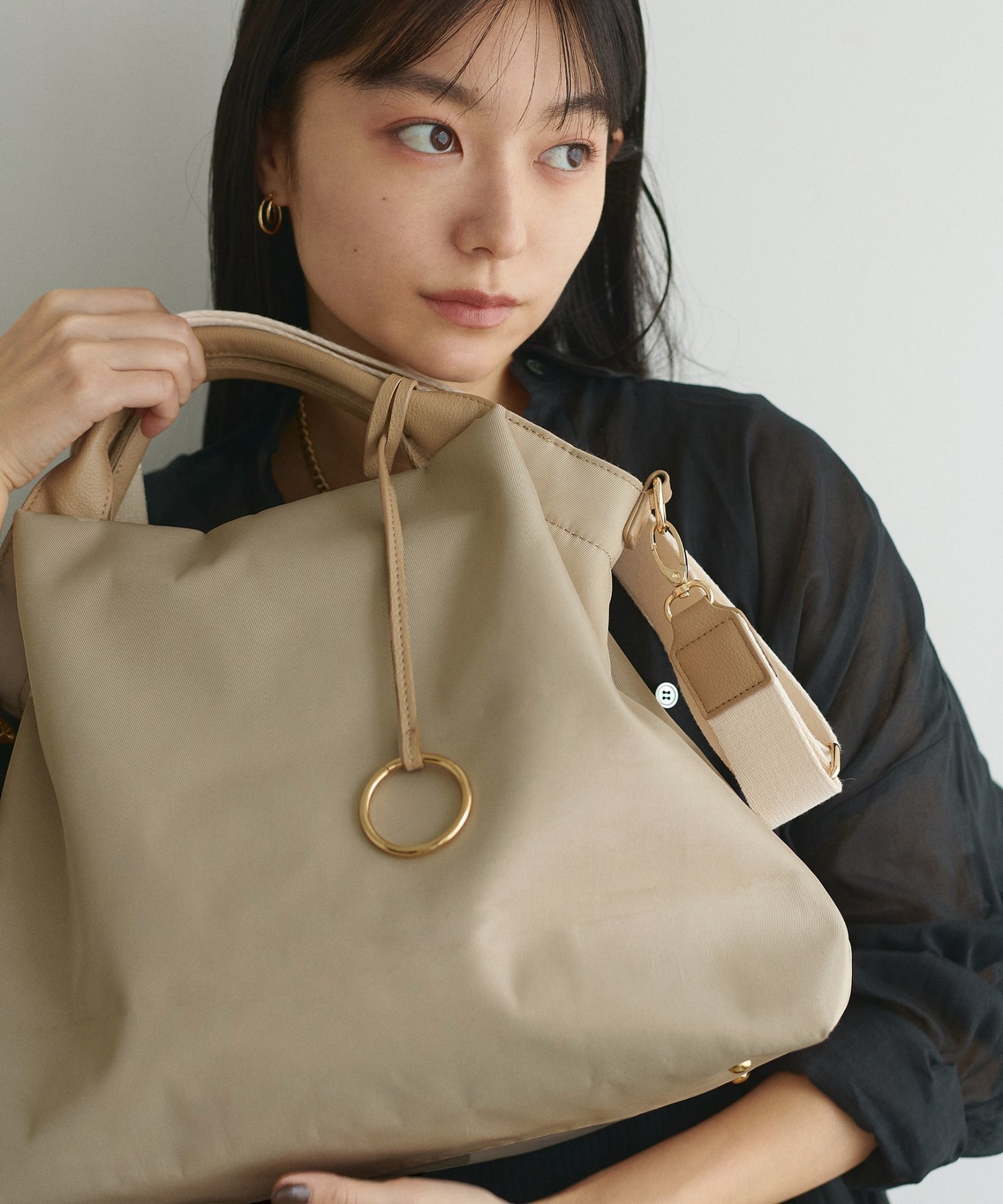 natural couture｜ショルダー付き2WAY A4トート | Rakuten Fashion