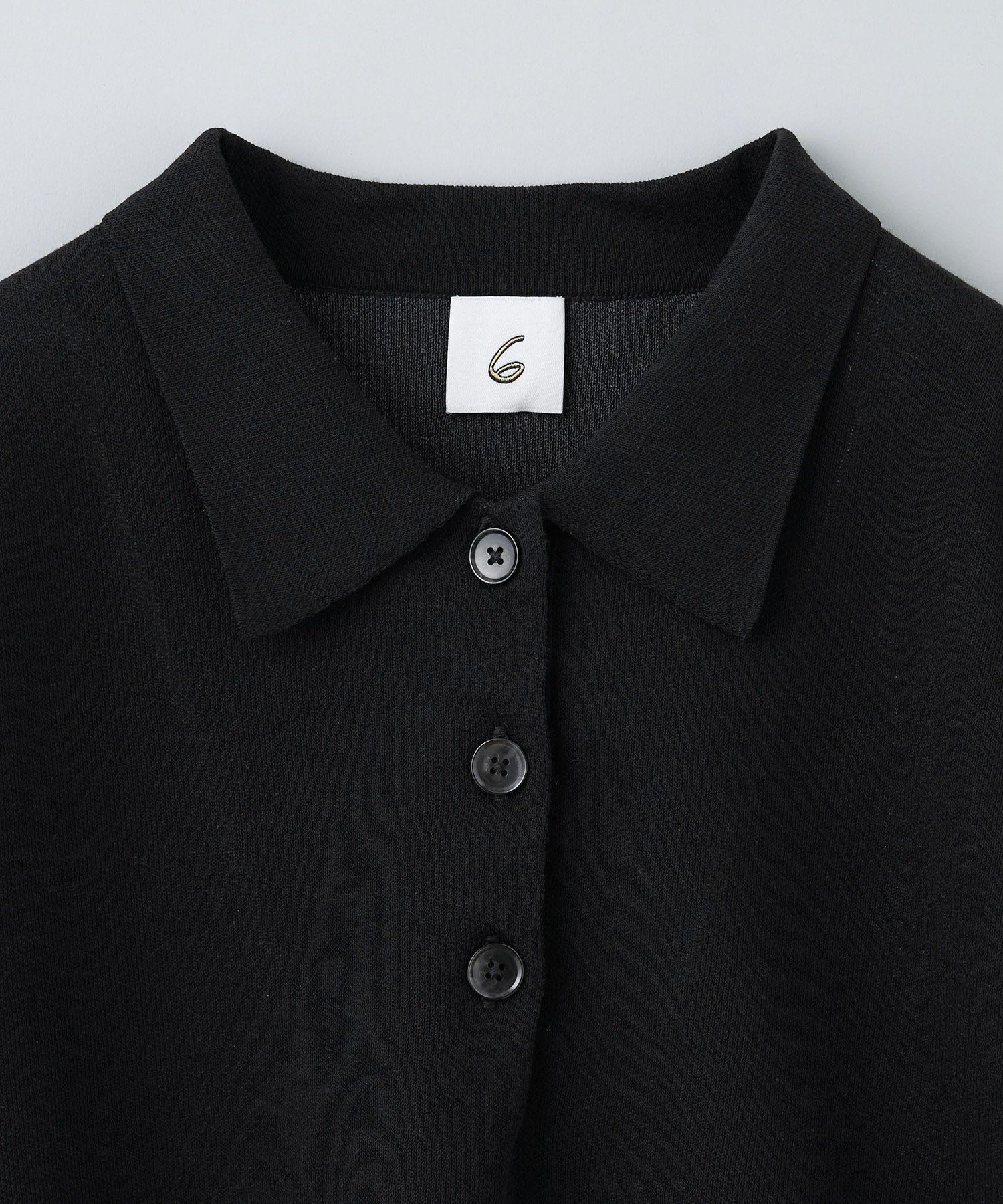 ユナイテッドアローズ　6 ROKUカラーポイントポロニット UNITED ARROWS LTD. OUTLET｜<6(ROKU)>カラーポイント ポロニット