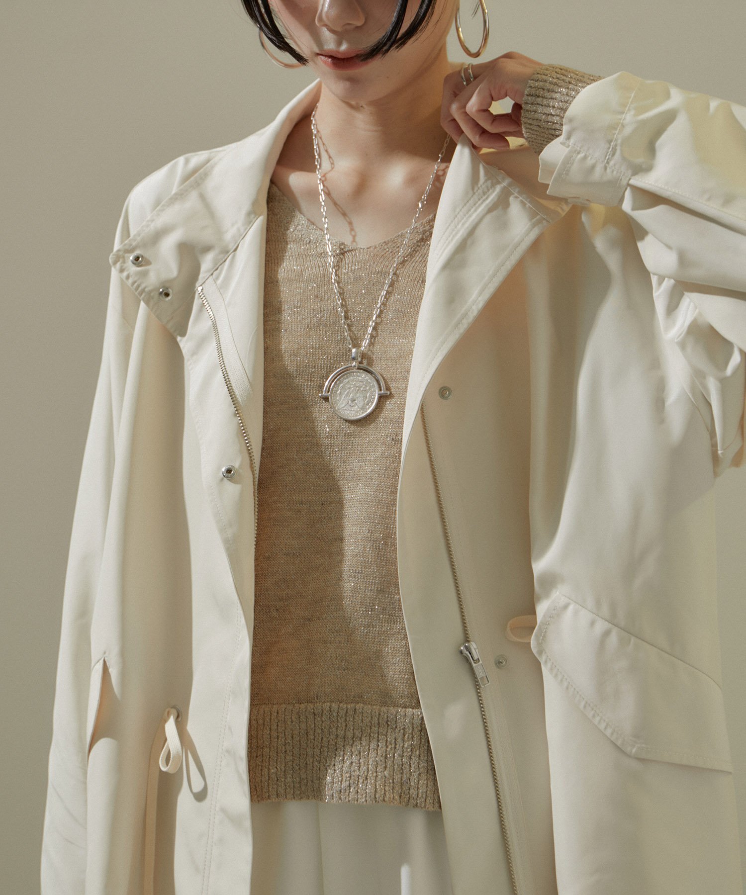 SALON adam et rope'｜[24SS]ミリタリースタンドカラーコート/モッズ