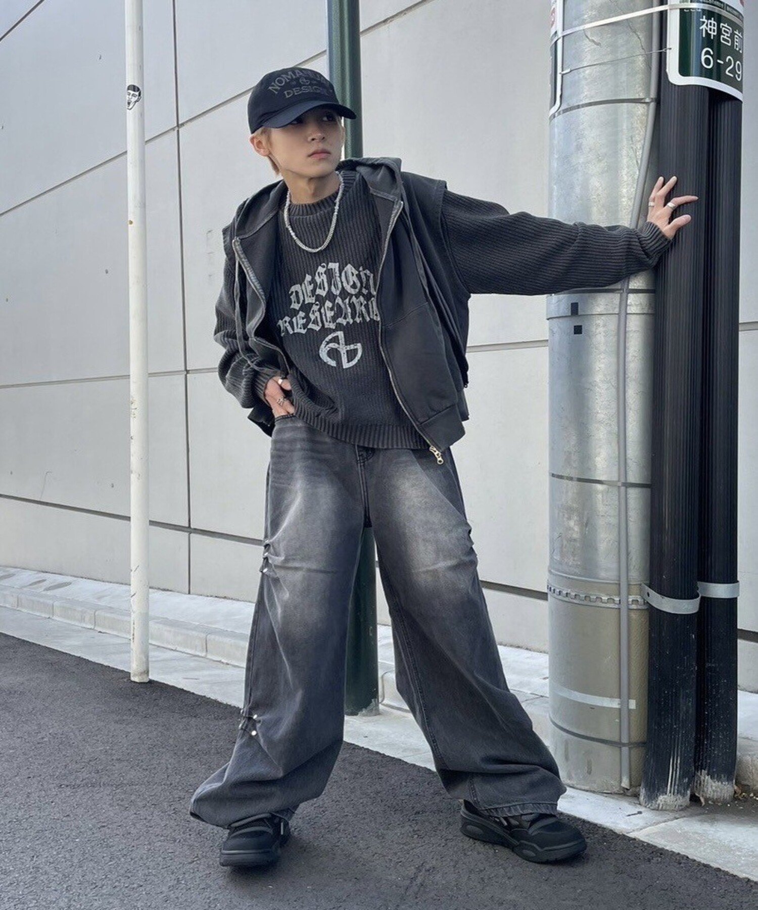 Never mind the XU / Chikashitsu+｜【nmtc +】side rivet denim pants