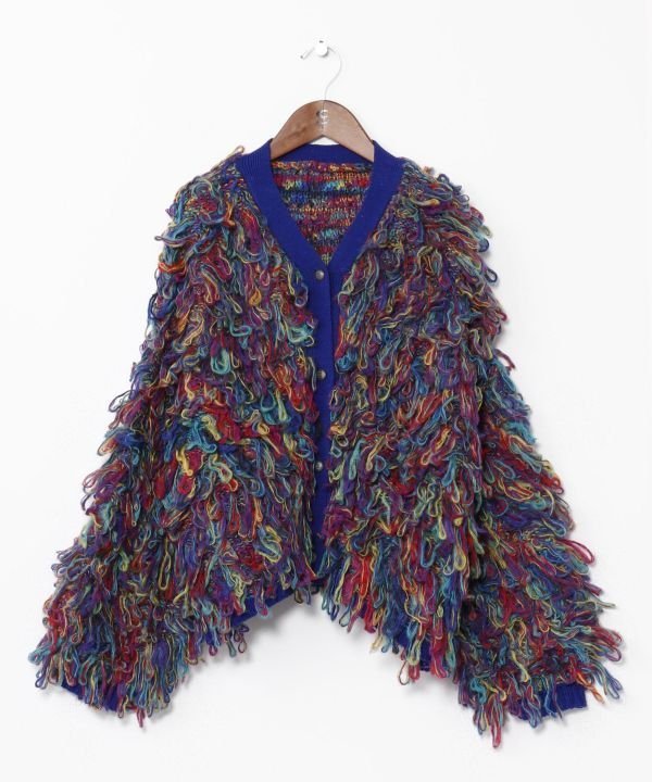 Amina Collection｜【チャイハネ】カラフルループニットカーディガン