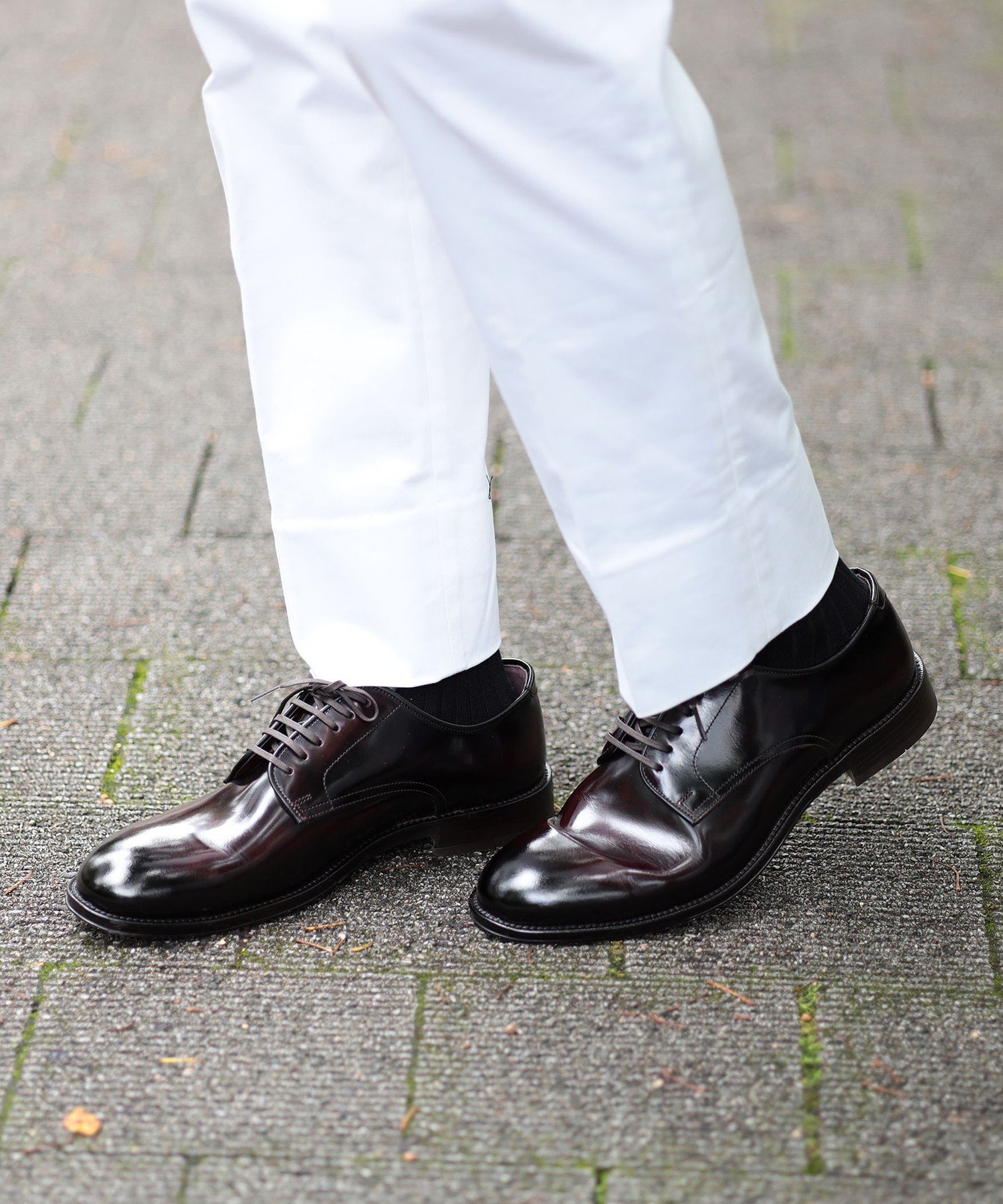 BEAMS HEART｜ガラスレザー 外羽根 プレーントゥー(25~27cm) | Rakuten