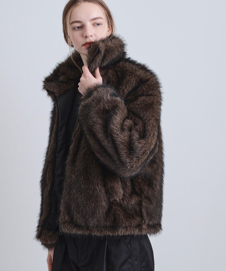 tk.TAKEO KIKUCHI｜ミックスフェイクファーブルゾン | Rakuten Fashion