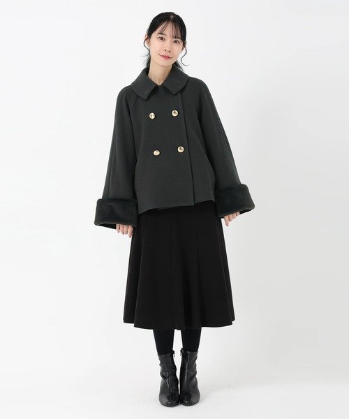 STRAWBERRY-FIELDS｜袖ファー取り外しコート | Rakuten Fashion(楽天