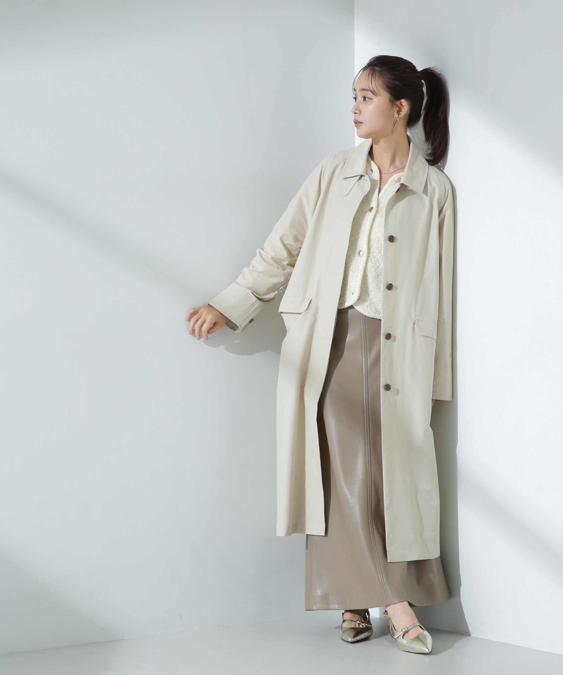 NANO universe｜撥水&花粉ガード ステンカラーコート | Rakuten