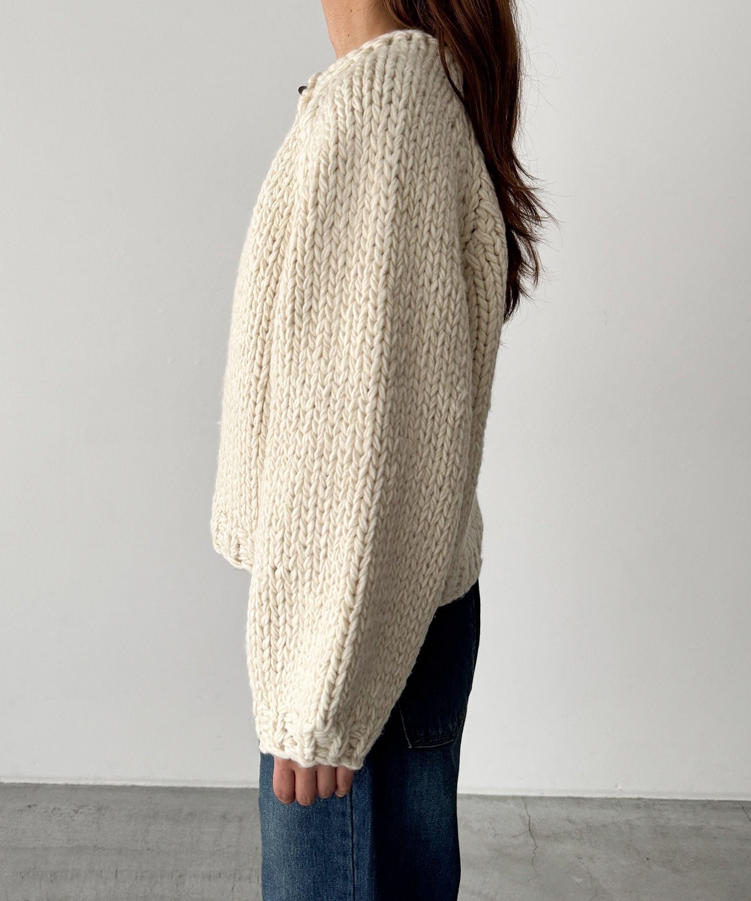 CANAL JEAN｜El mar ウール混ローゲージカーディガン | Rakuten