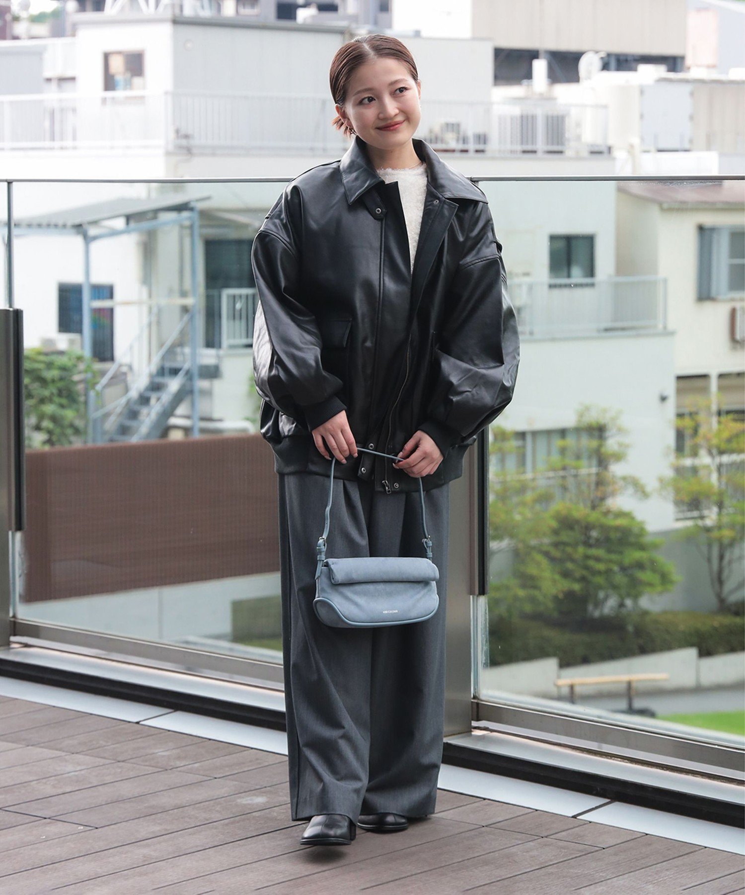 BEAMS HEART｜ヴィンテージライク フェイクレザー ブルゾン | Rakuten