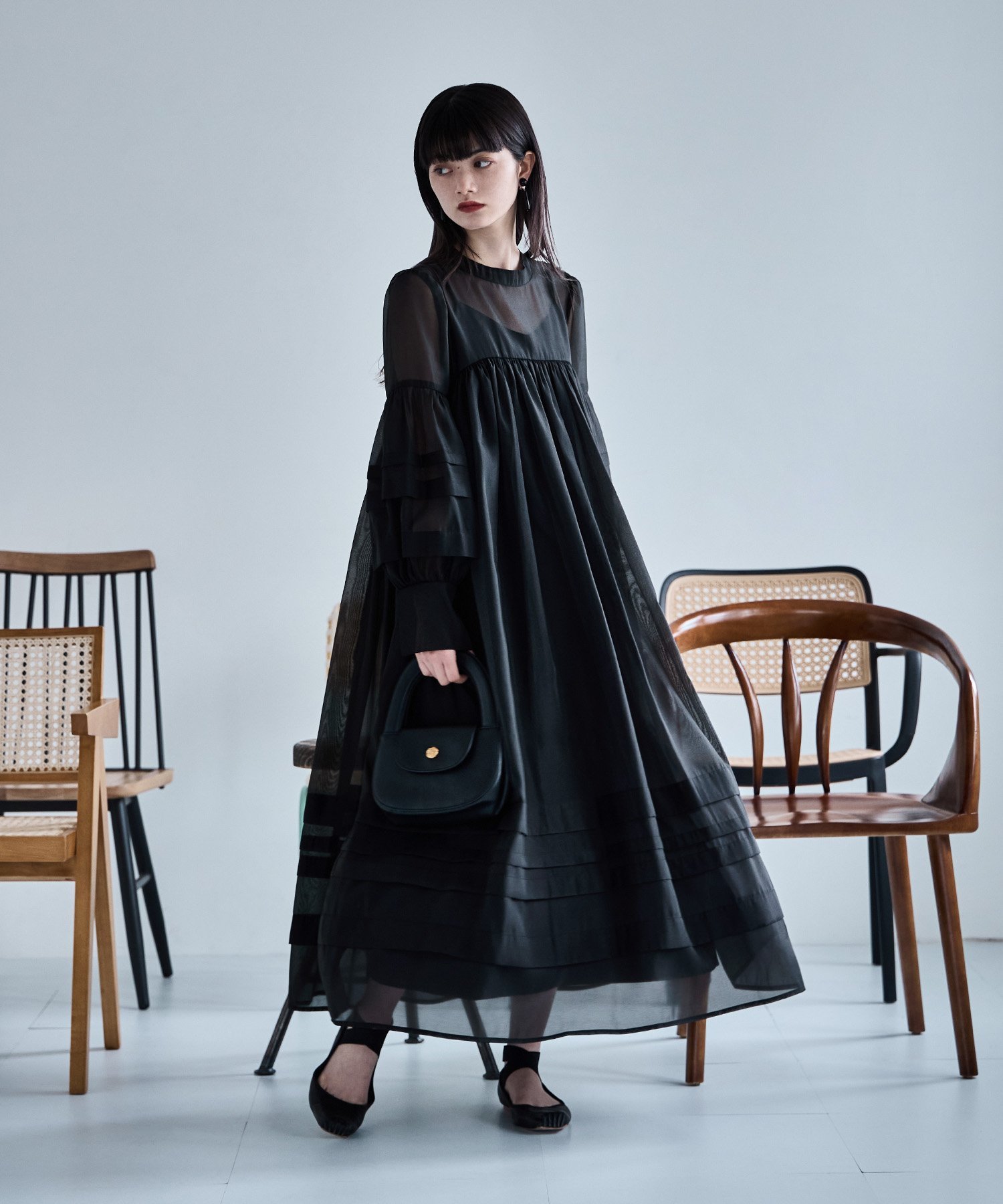 bflat｜ベビーコアシアーボリュームドレス | Rakuten Fashion(楽天