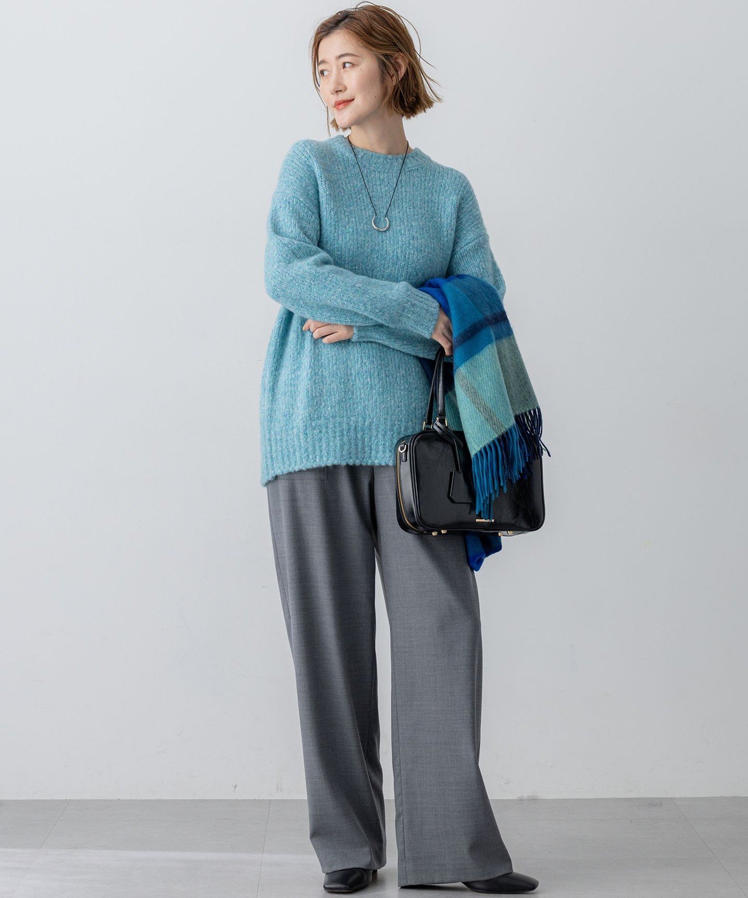 23区｜【VERY掲載】カシミヤ チェック ストール | Rakuten Fashion