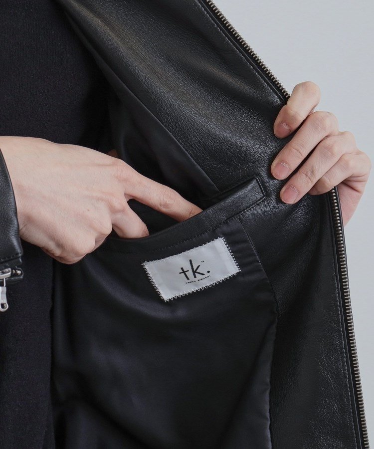 tk.TAKEO KIKUCHI｜【本革】ラムレザーシングルライダース | Rakuten