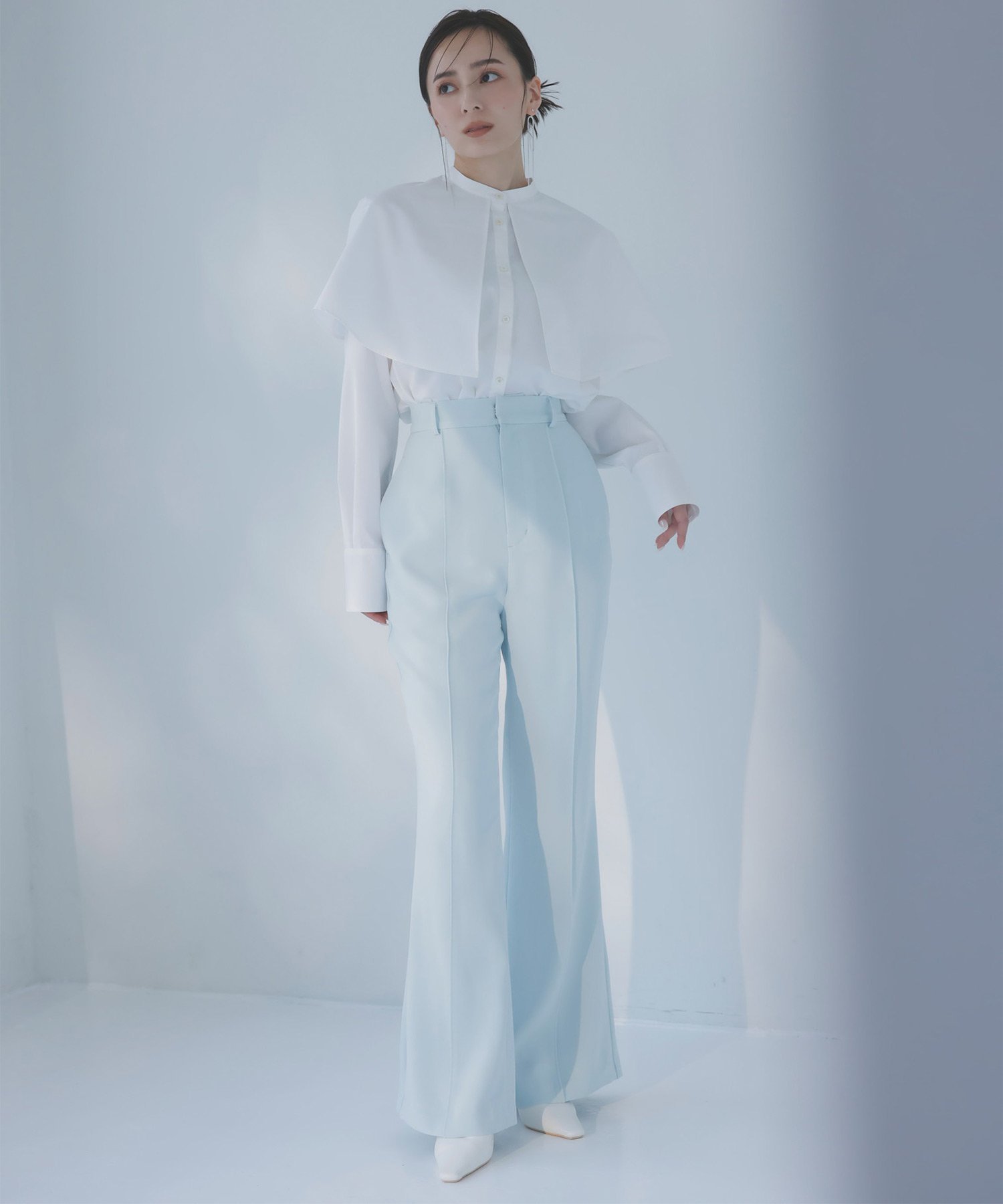 anuans｜ケープデティールオーバーシャツ | Rakuten Fashion(楽天