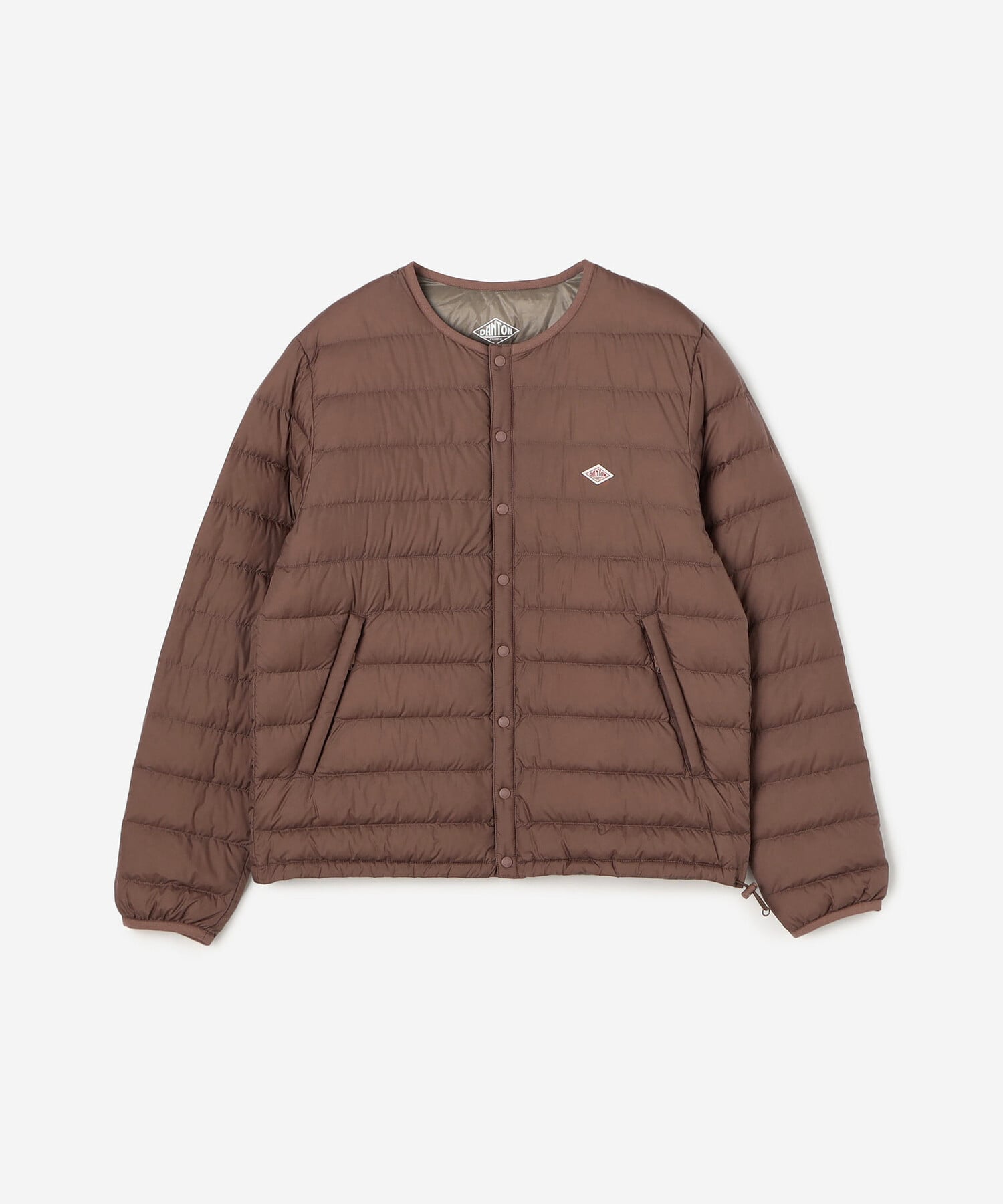 美品】DANTON インナーダウンジャケット モカブラウン M 楽天市場