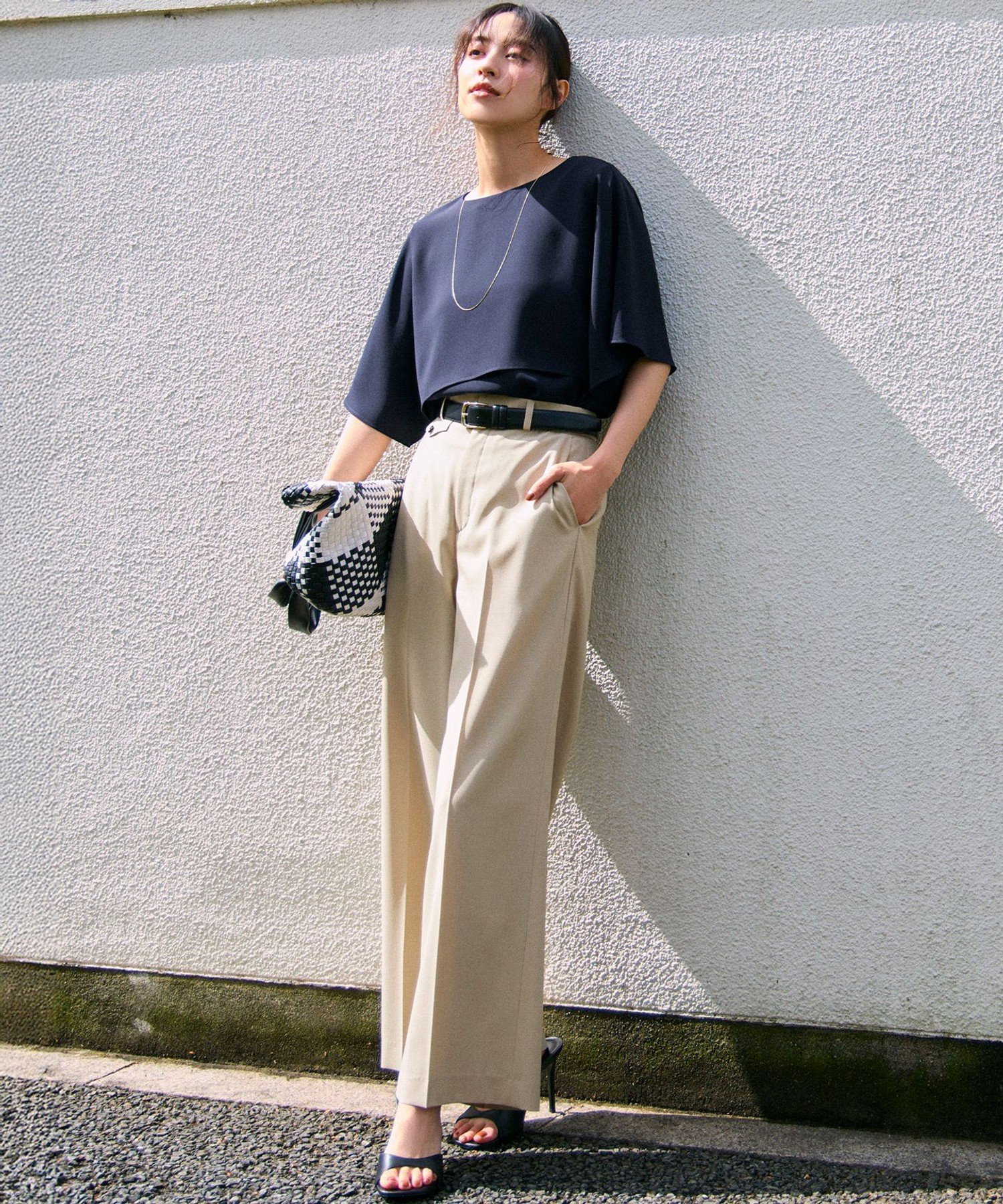 23区｜【好評につき追加/Oggi6月号掲載】ガラスフェザー ベルト