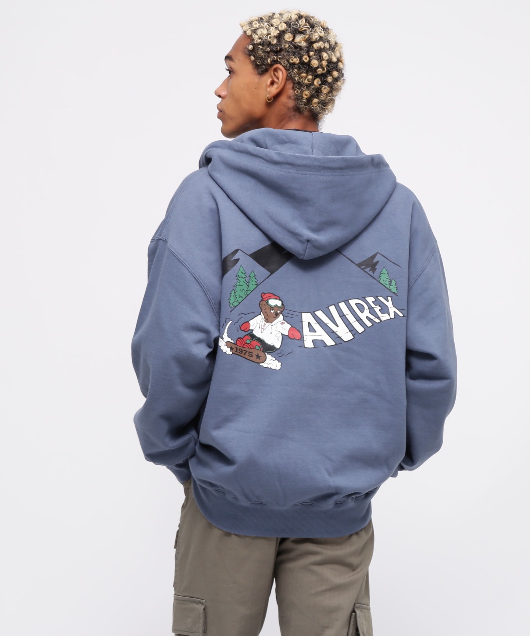 AVIREX｜《WEB限定》BEAR SNOW BOARD HOODIE / ベア スノーボード