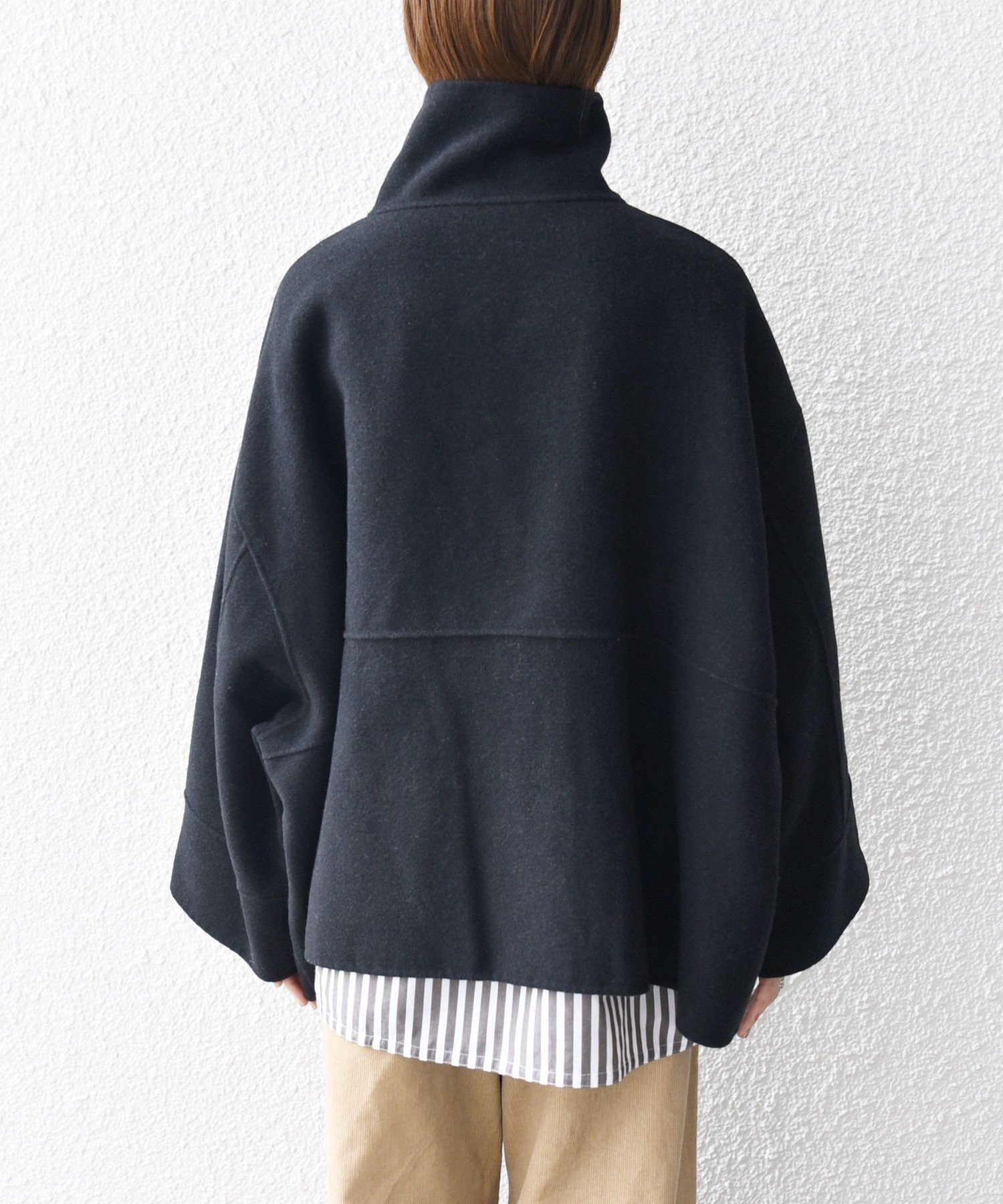 SHIPS｜【WEB限定】SHIPS any: リバー スタンドカラー ポンチョ