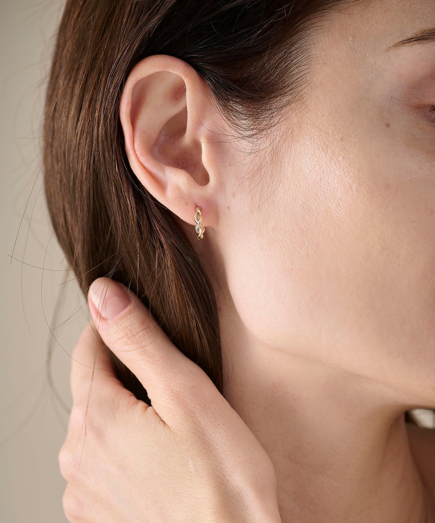 ete｜K10YG ツイスト フープ ピアス | Rakuten Fashion(楽天