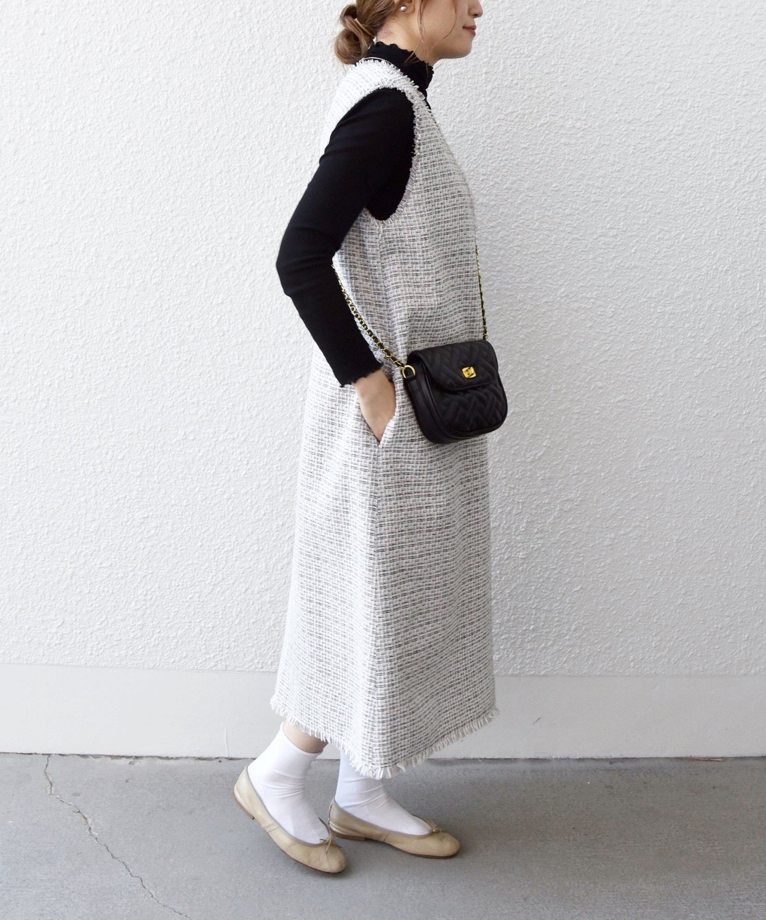 SHIPS｜SHIPS any: ツイード Aライン ジャンパースカート | Rakuten