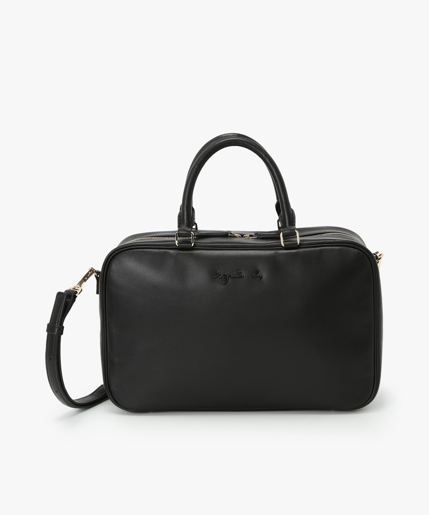 agnes b.｜レザー 2way ボストンバッグ