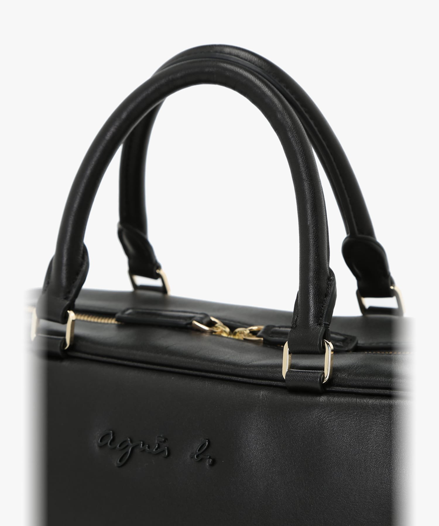 agnes b.｜レザー 2way ボストンバッグ