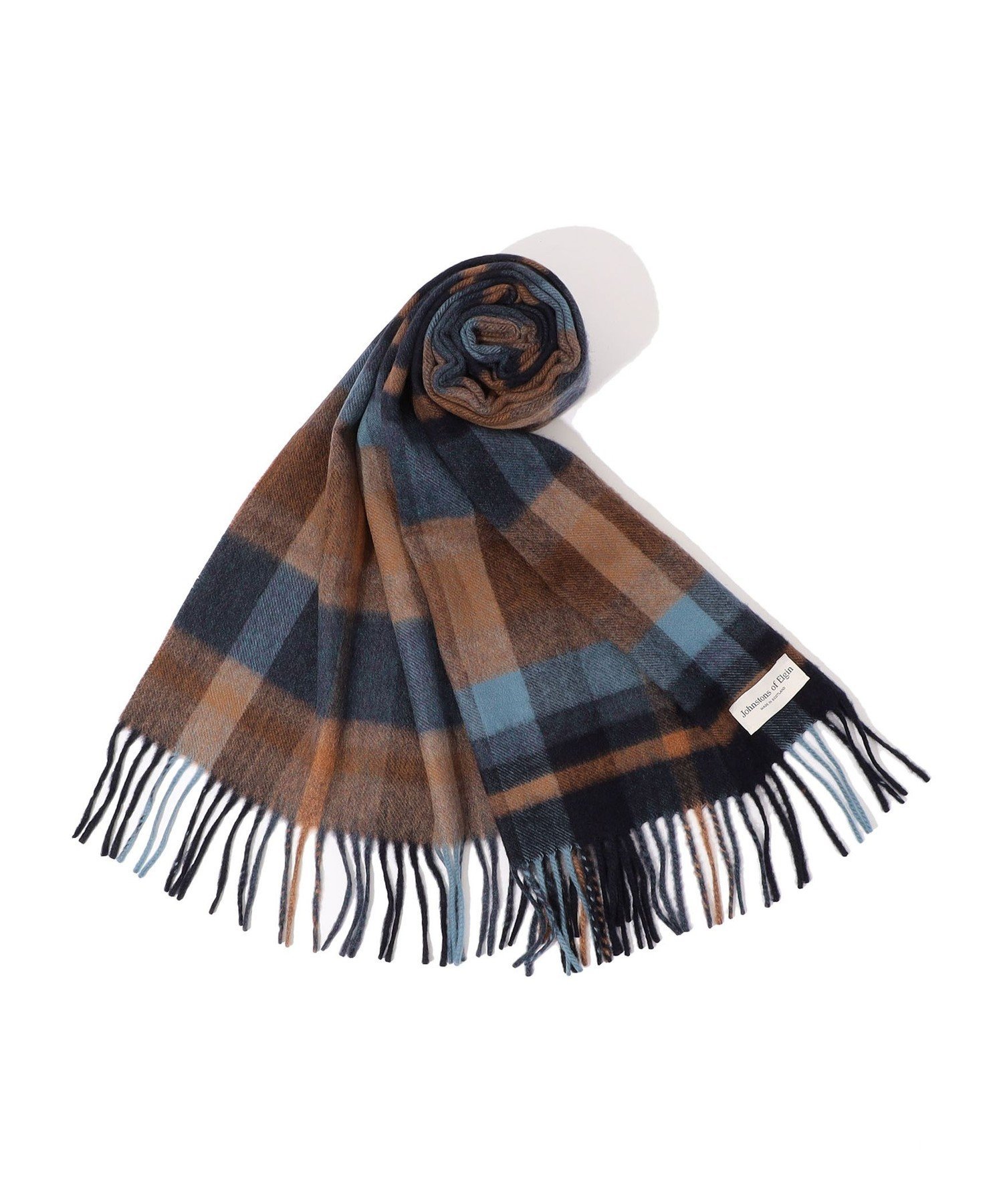 TOMORROWLAND｜Johnstons of Elgin カシミヤ タータンチェックマフラー