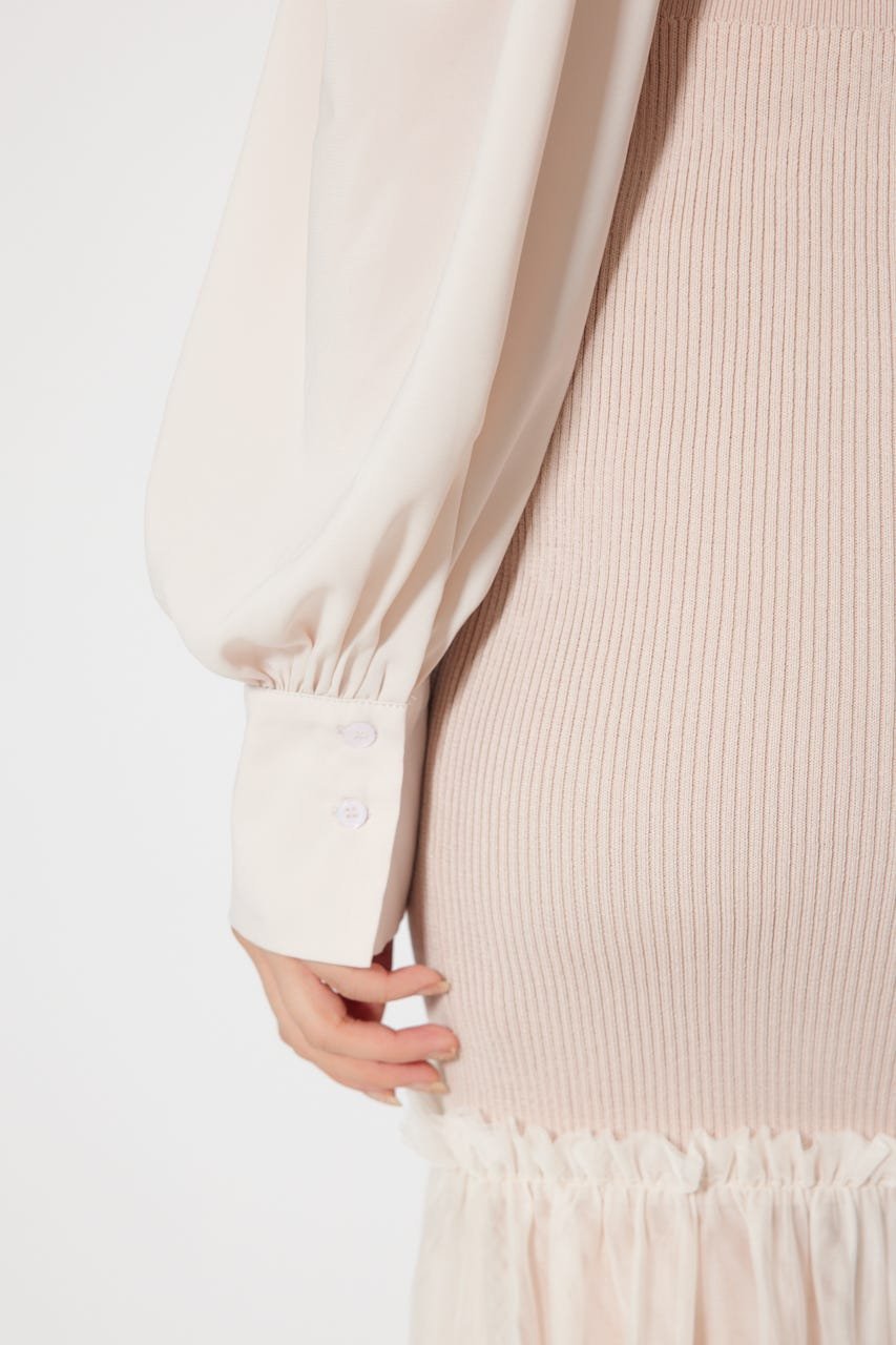 rienda｜チュールドッキングニットマーメイドワンピース | Rakuten