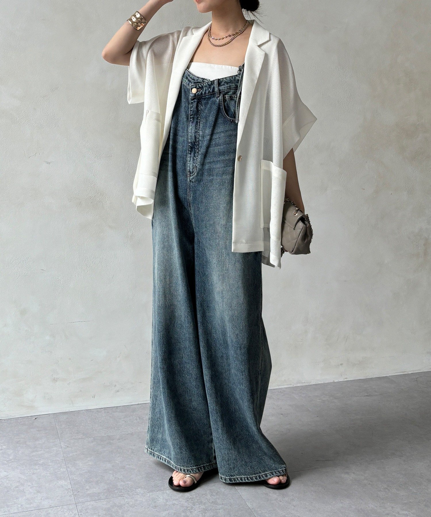 DOUDOU｜【WEB限定】 デニムオールインワン | Rakuten Fashion(楽天