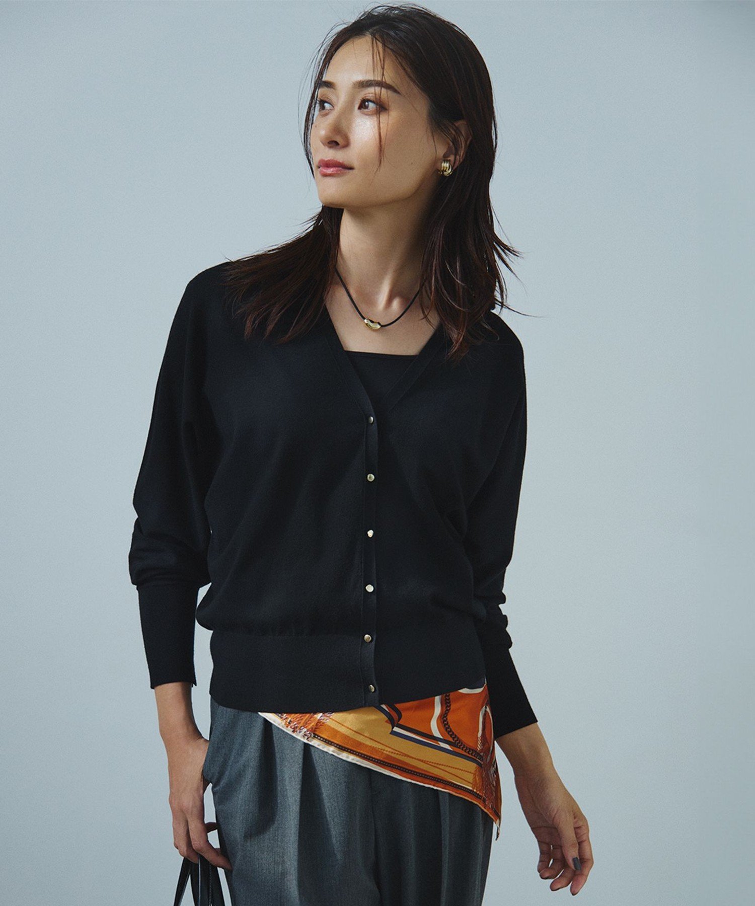 23区｜【洗える】ヴィスコースストレッチ ドルマンスリーブ