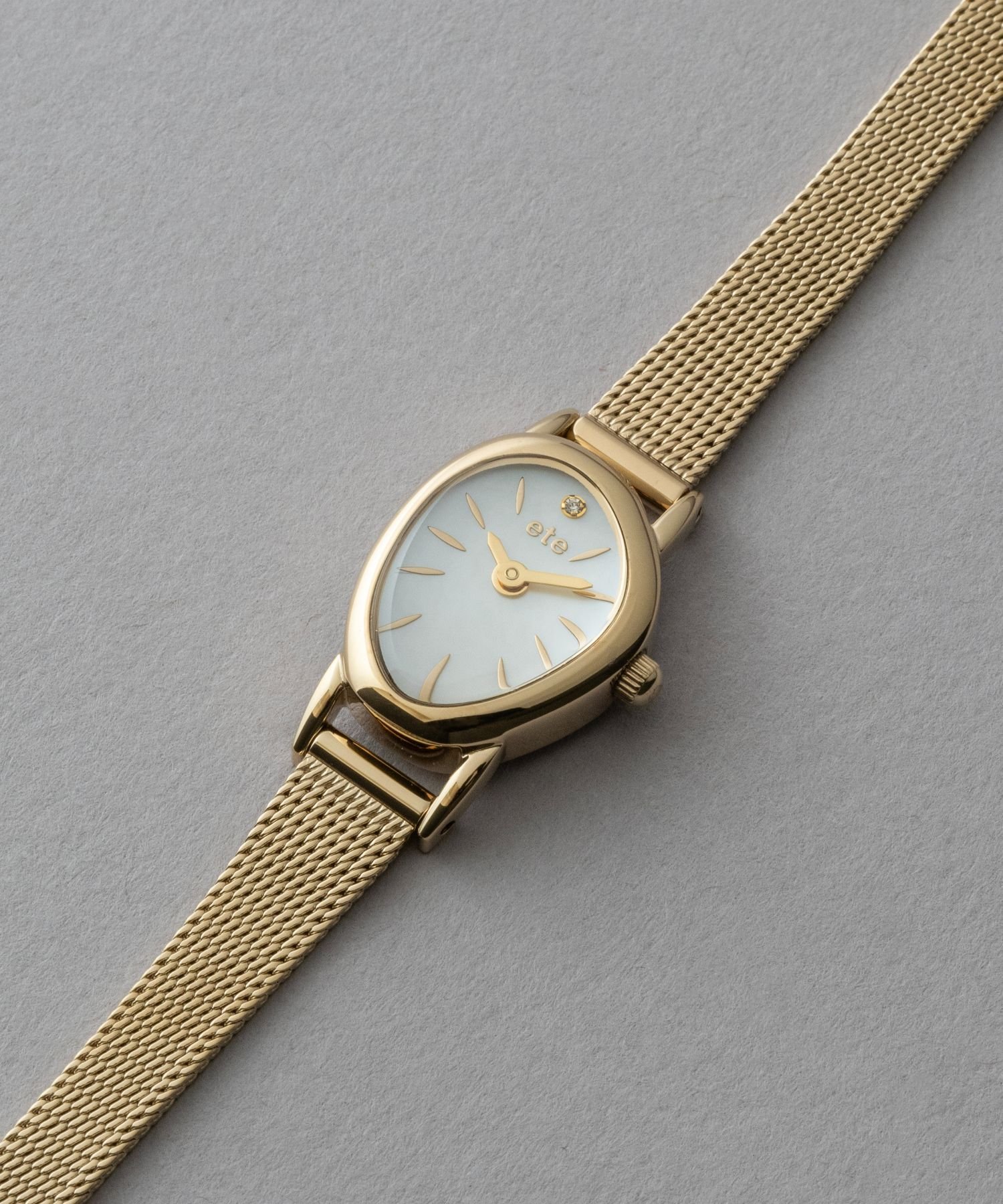 ete｜ダイヤモンド ジェムフェイス メッシュベルト ウォッチ | Rakuten