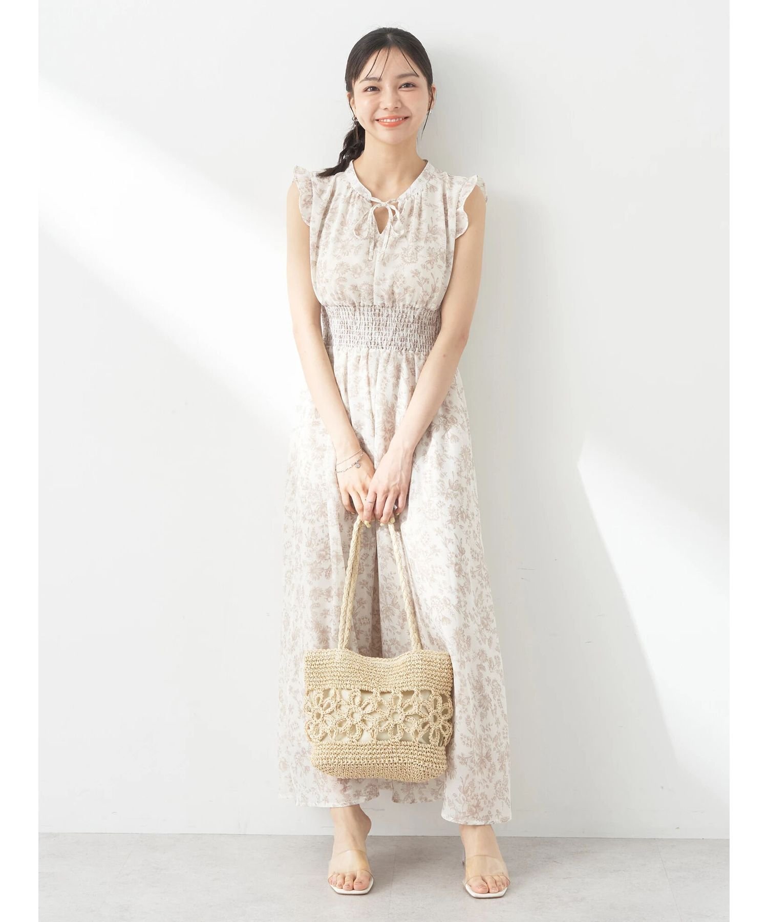 earth music&ecology｜ノースリ花柄ワンピース | Rakuten Fashion(楽天