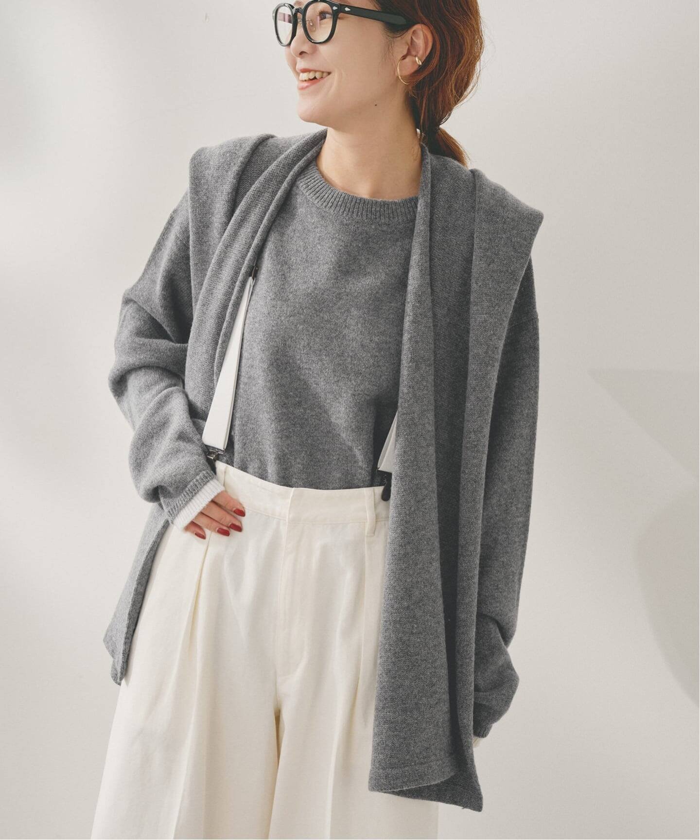 Spick & Span｜Higuchi*Sカシミヤ混フードマフラー | Rakuten Fashion