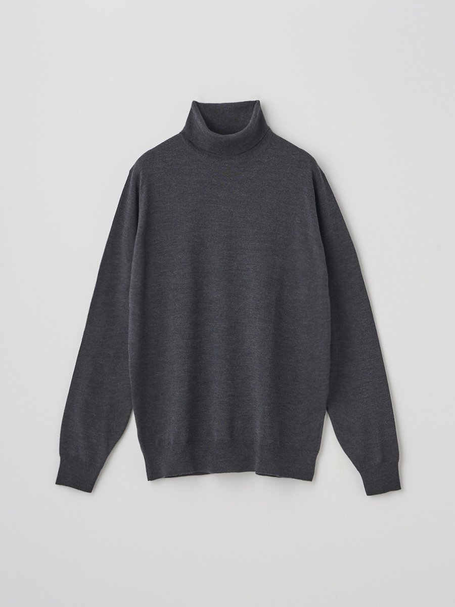 JOHN SMEDLEY｜クルーネック長袖ニットカーディガン | A4790 | 24G