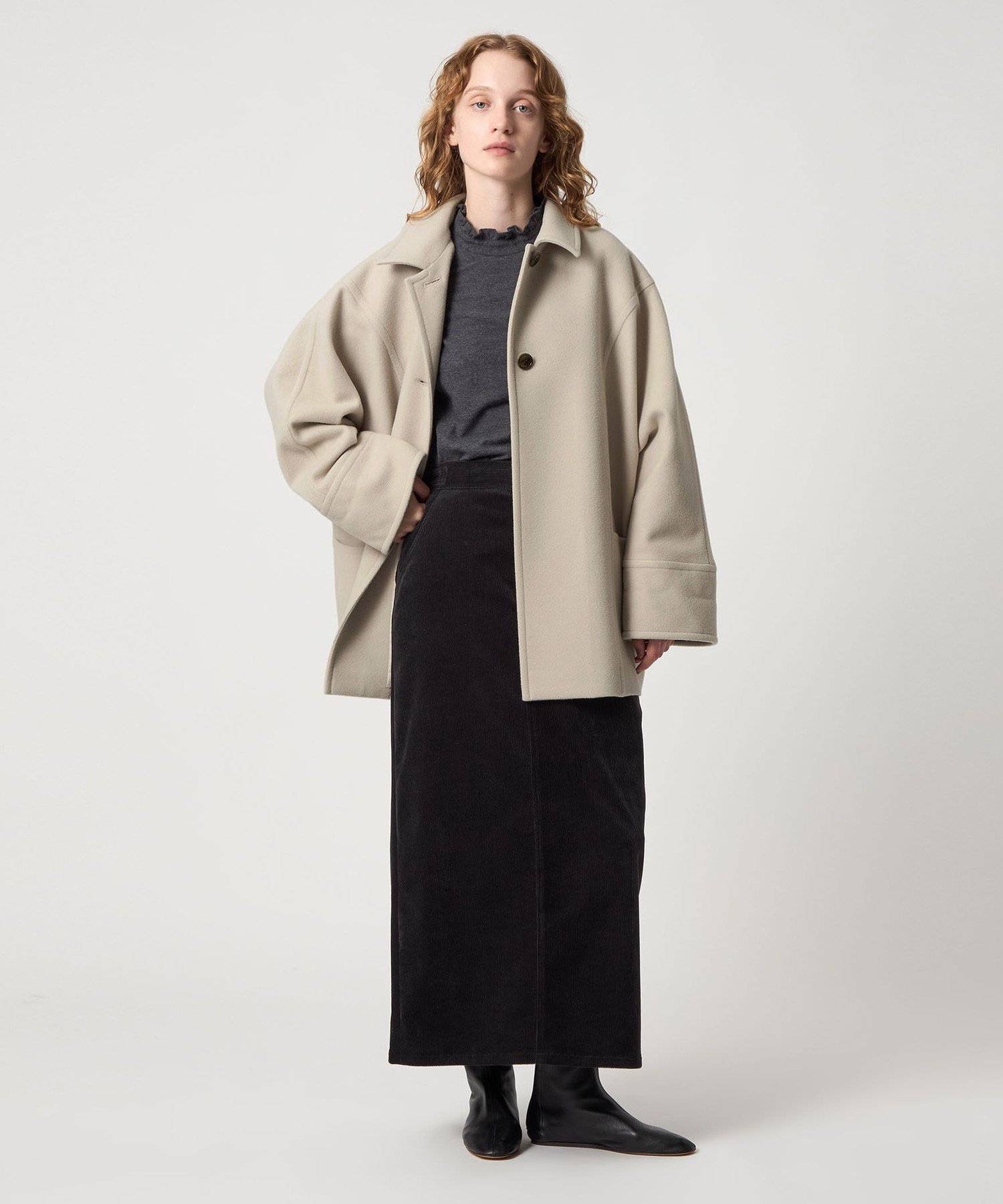 【M.】美品steven alan ウールショートコート　オフホワイト　M BEAUTY&YOUTH UNITED ARROWS｜<Steven Alan>ウール ショート コート