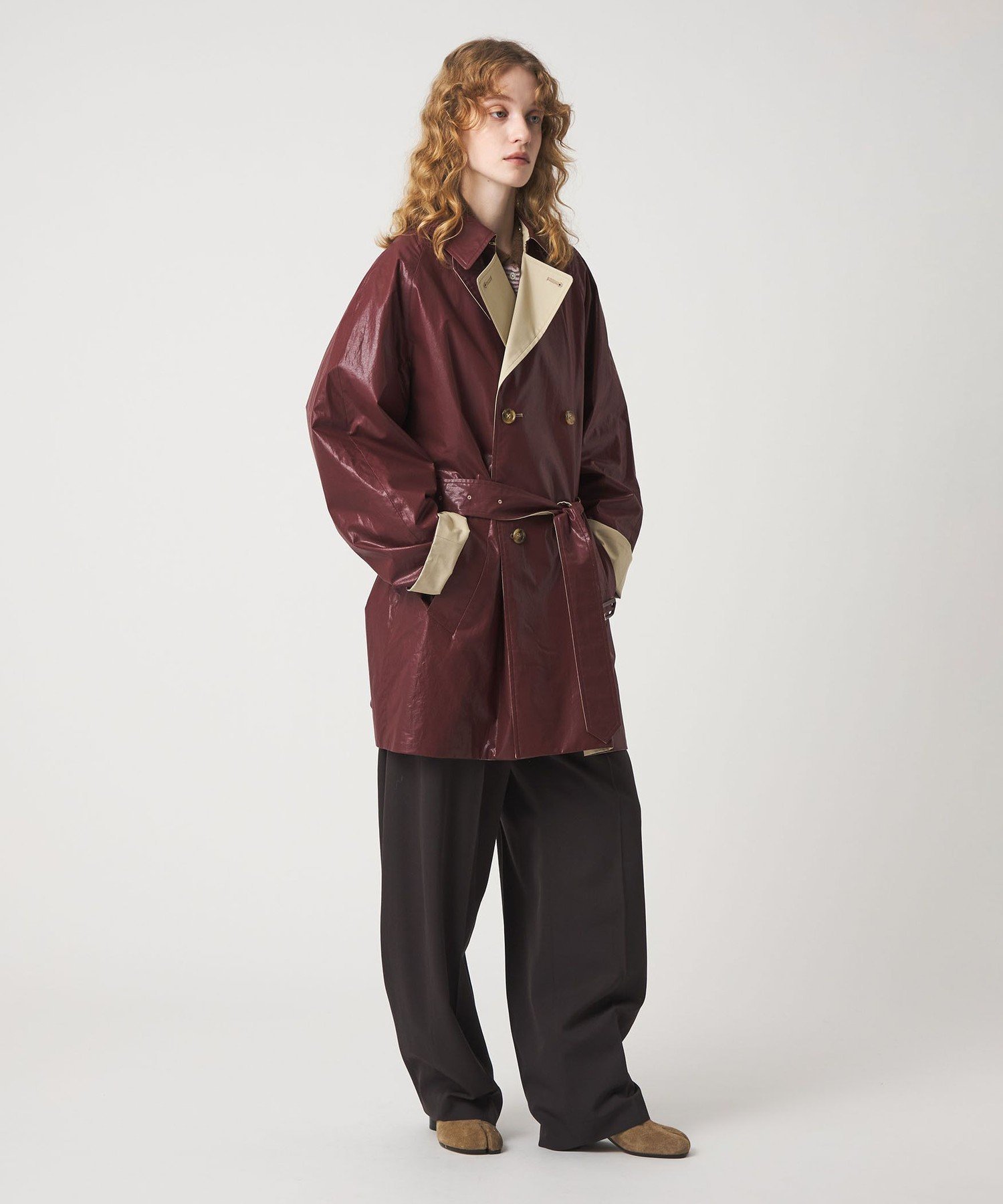 6(ROKU) ロク ユナイテッドアローズ リバーシブル 　ステンカラーコート ステンカラーコートが両A面どクラシックで1面あたり1万2100円!?｜雑誌