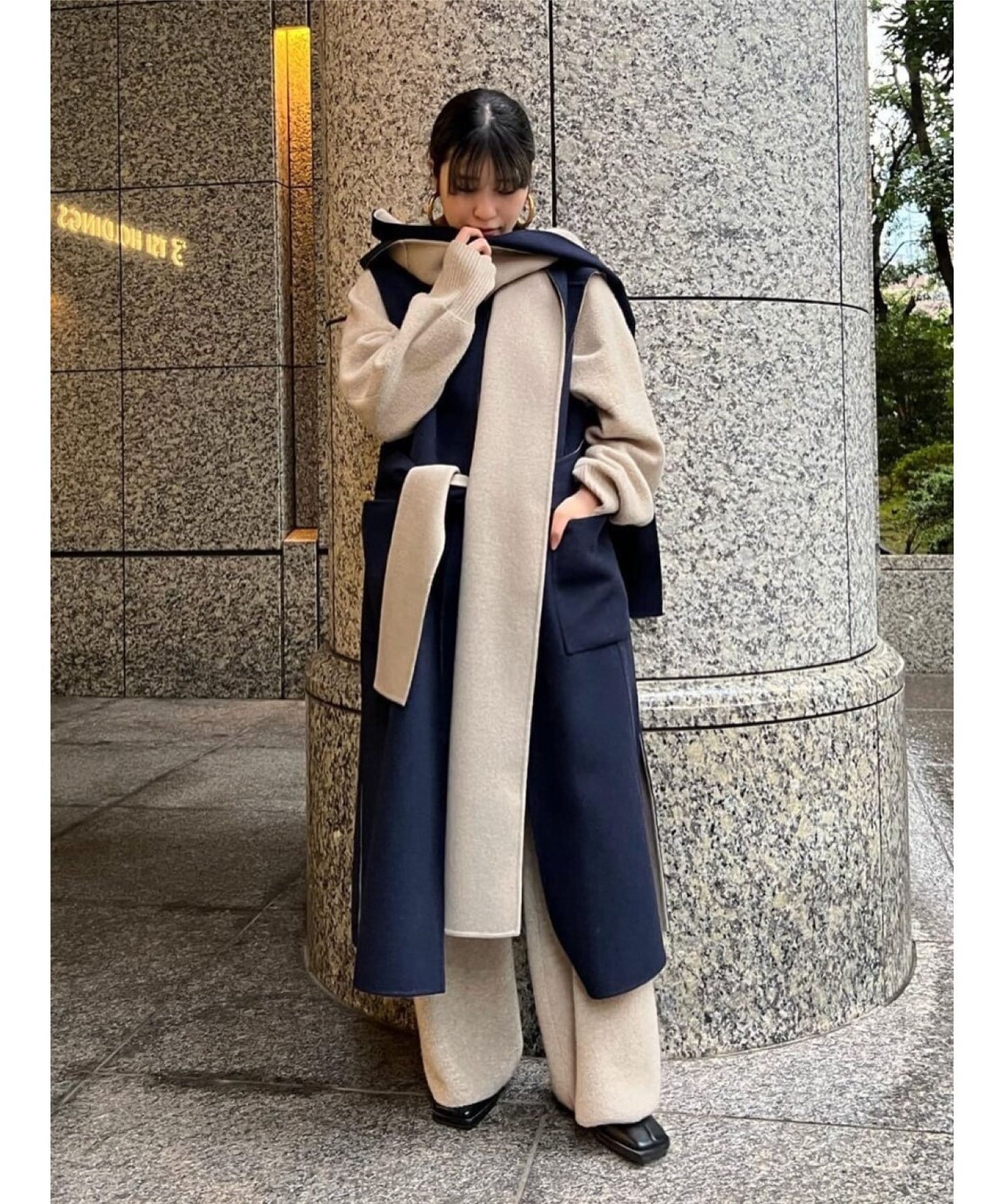 ADORE｜カシミヤ混 2TONE リバーロングコート | Rakuten Fashion(楽天