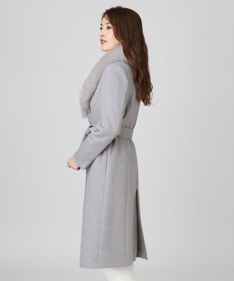 COUP DE CHANCE｜【日本製/フォックスファー/カシミヤ混】ファー付