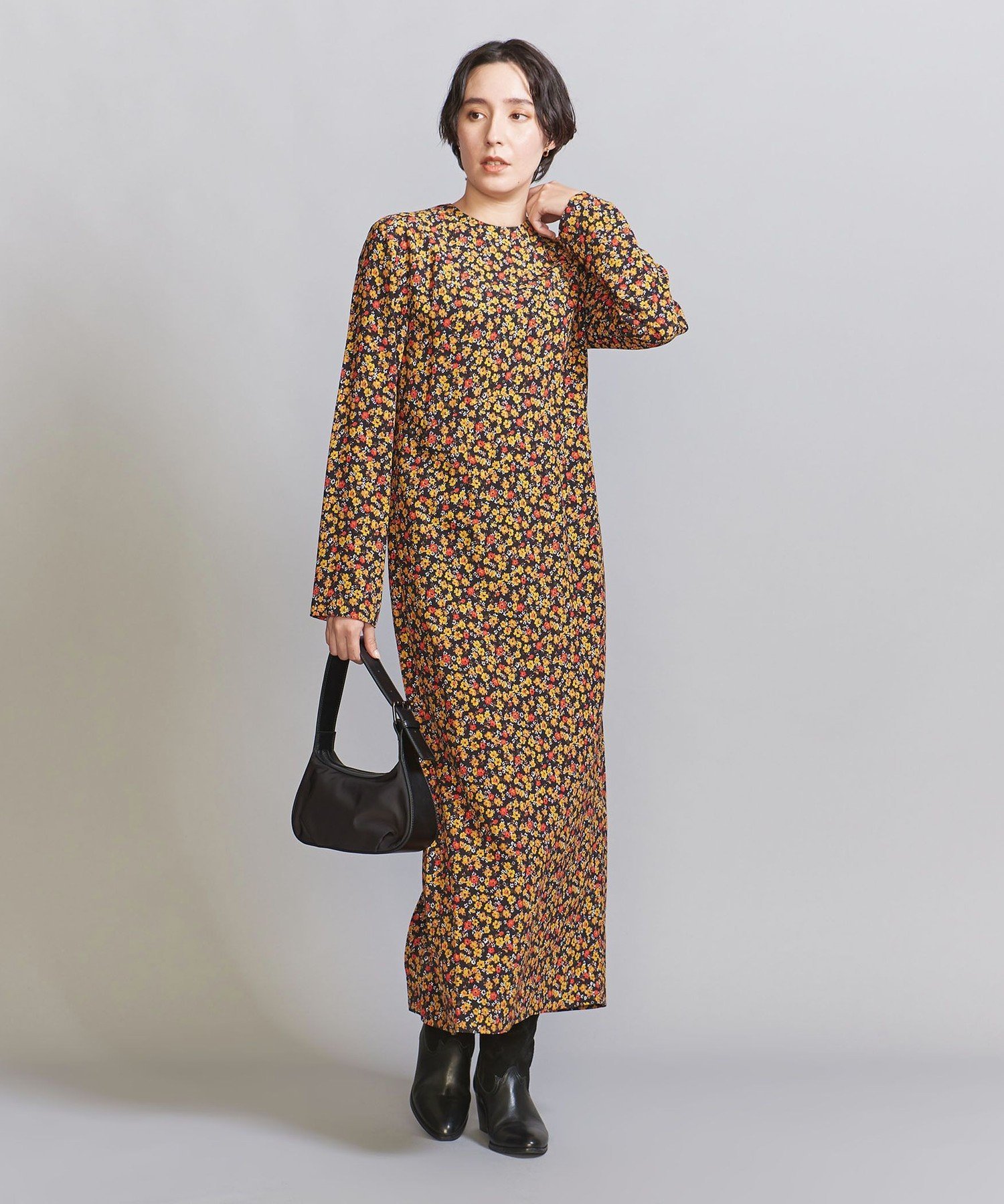 UNITED ARROWS LTD. OUTLET｜レーヨンフラワープリント ワンピース