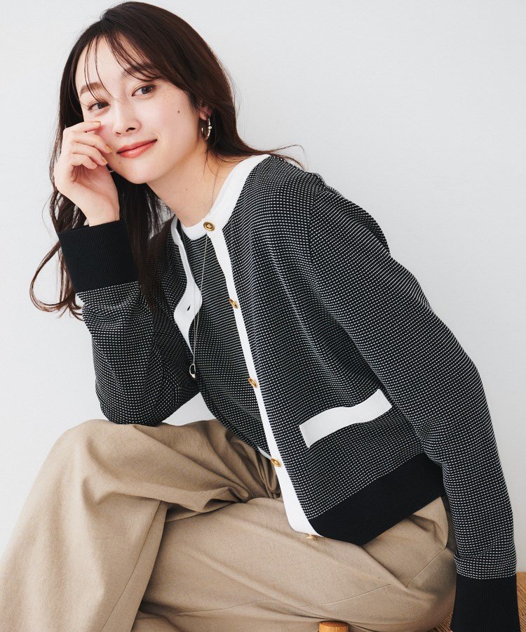 UNTITLED｜【配色カラー/アンサンブル可能】キレイめ カーディガン