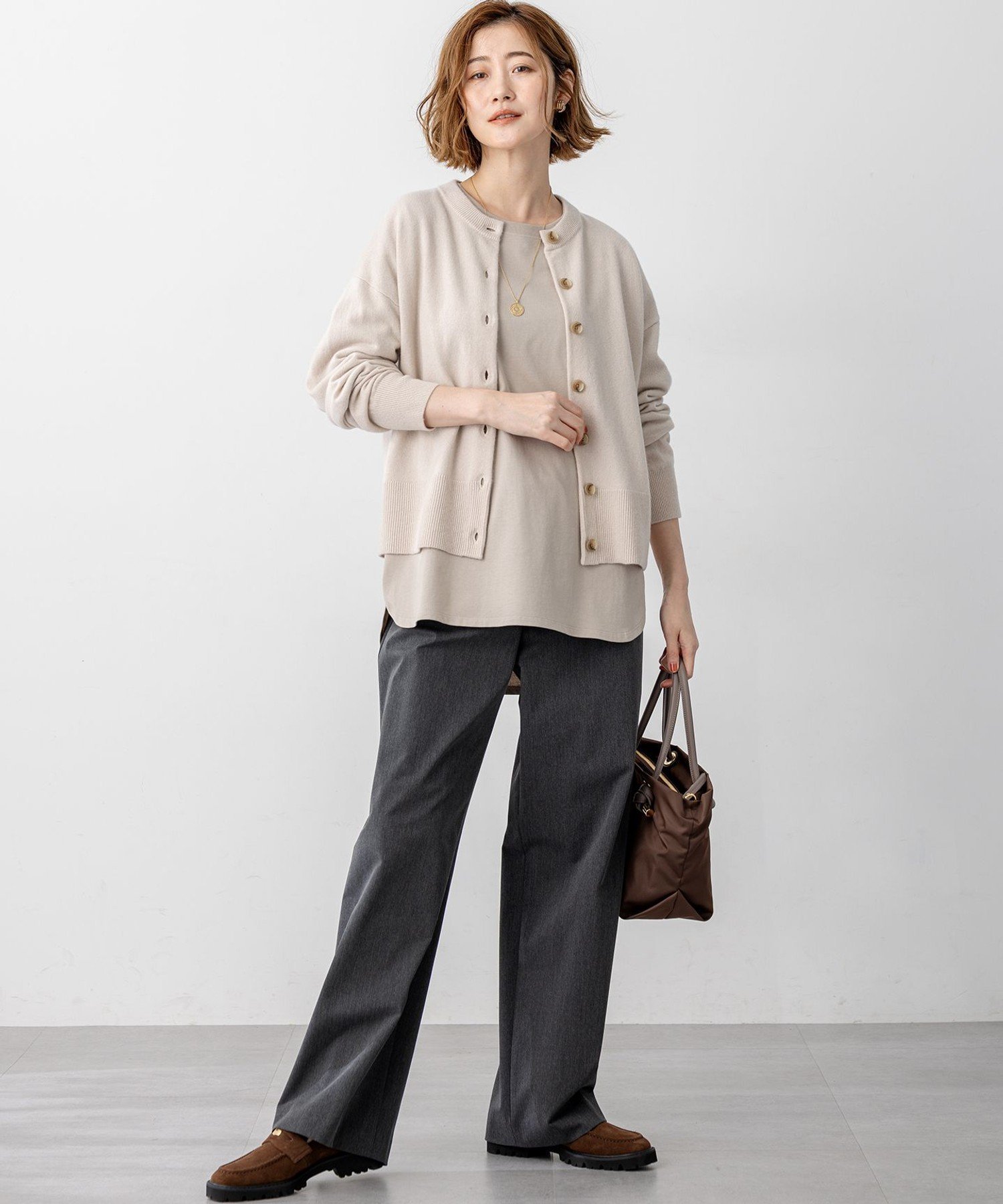 23区｜【見上愛さん着用/STORY掲載】ピュアカシミヤ クルーネック