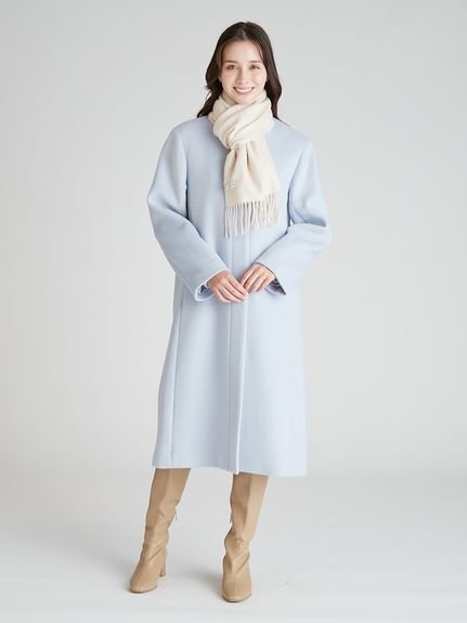 CELFORD｜リボンストール付きノーカラーコート | Rakuten Fashion(楽天