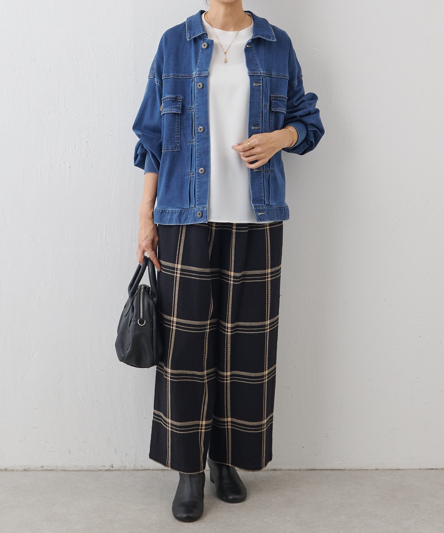 aosoaumei様専用 ビアズリー ウエストリブループチェックパ