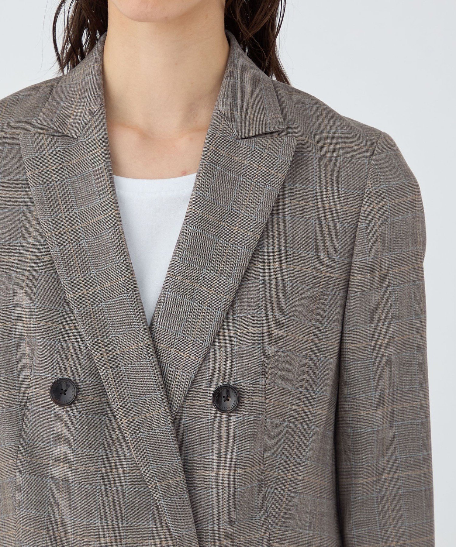 TOMORROWLAND｜ブルーウィンドウ ダブルブレストジャケット | Rakuten