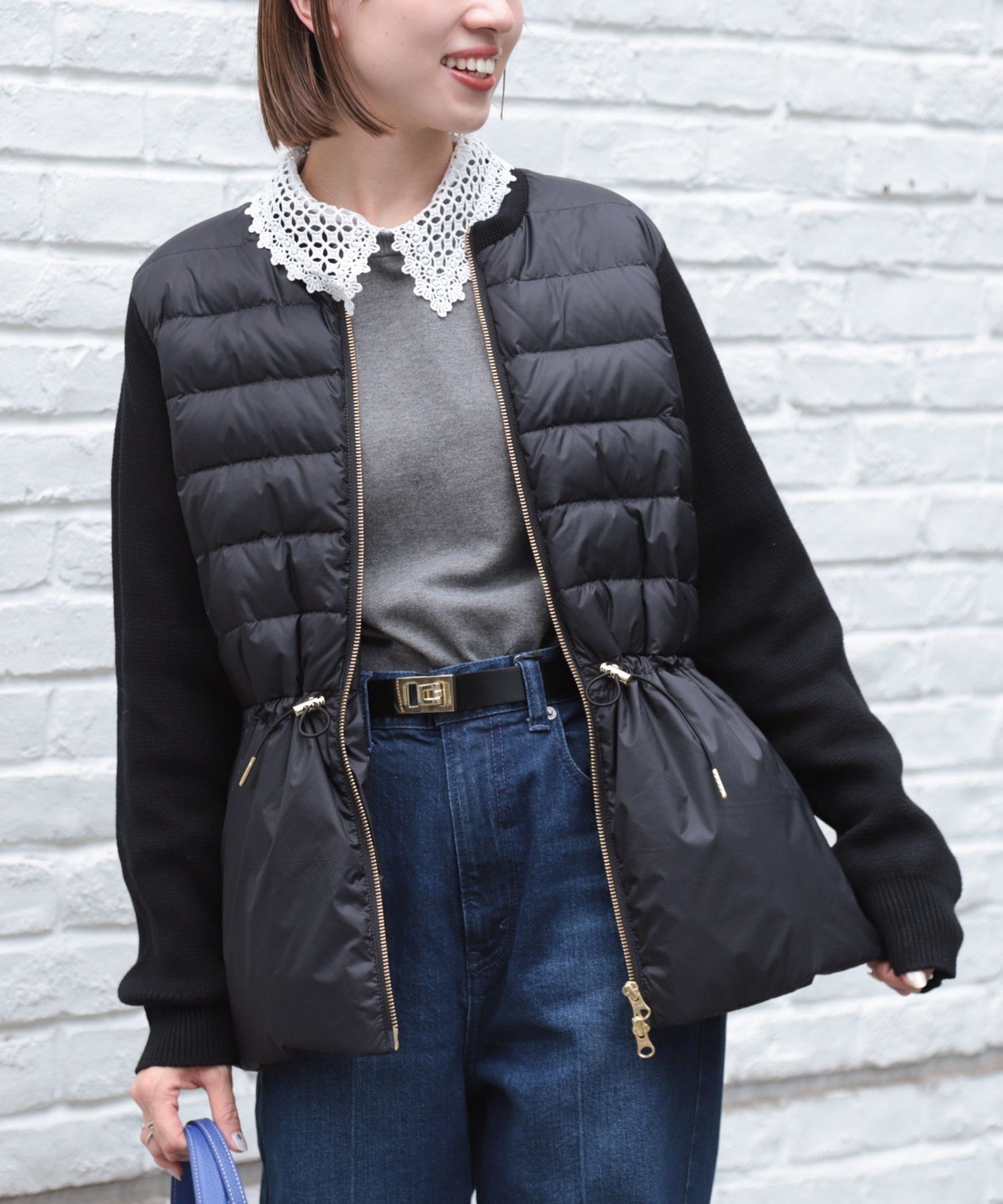 NOLLEY'S｜【TAION/タイオン】別注ニットコンビダウンジャケット