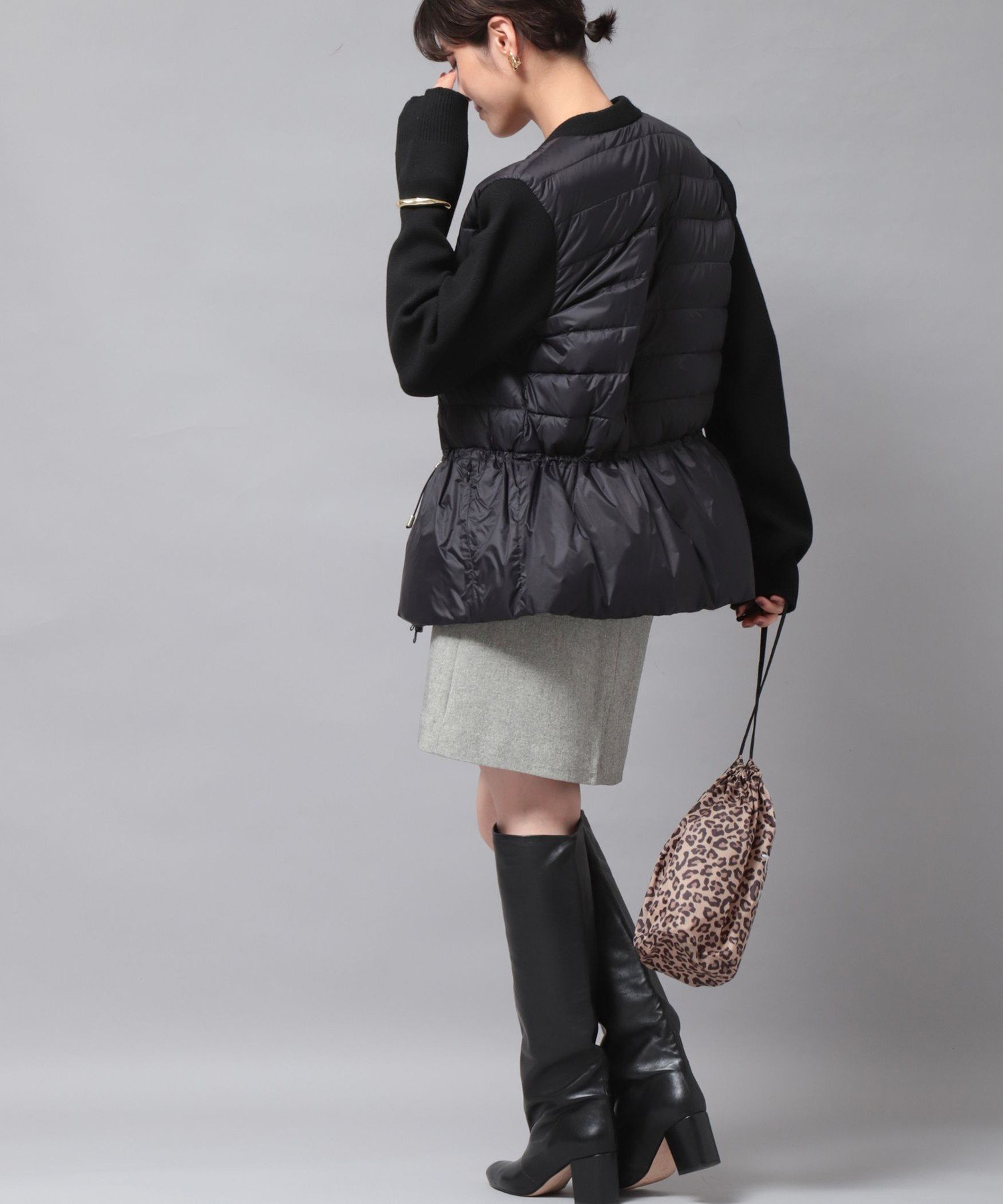 NOLLEY'S｜【TAION/タイオン】別注ニットコンビダウンジャケット