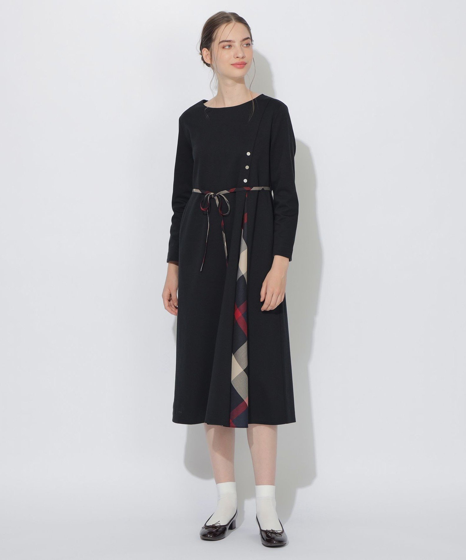 BLUE LABEL / BLACK LABEL CRESTBRIDGE｜アシンメトリーチェック切替Me