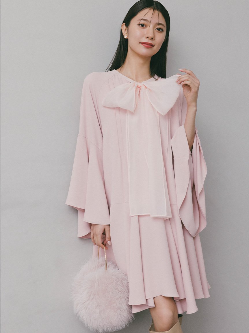 CELFORD｜ビッグリボンフレアワンピース | Rakuten Fashion(楽天
