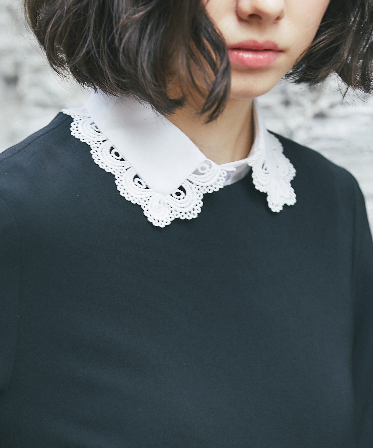 SMILE ORCHID｜付け襟つきロング丈ワンピース | Rakuten Fashion(楽天