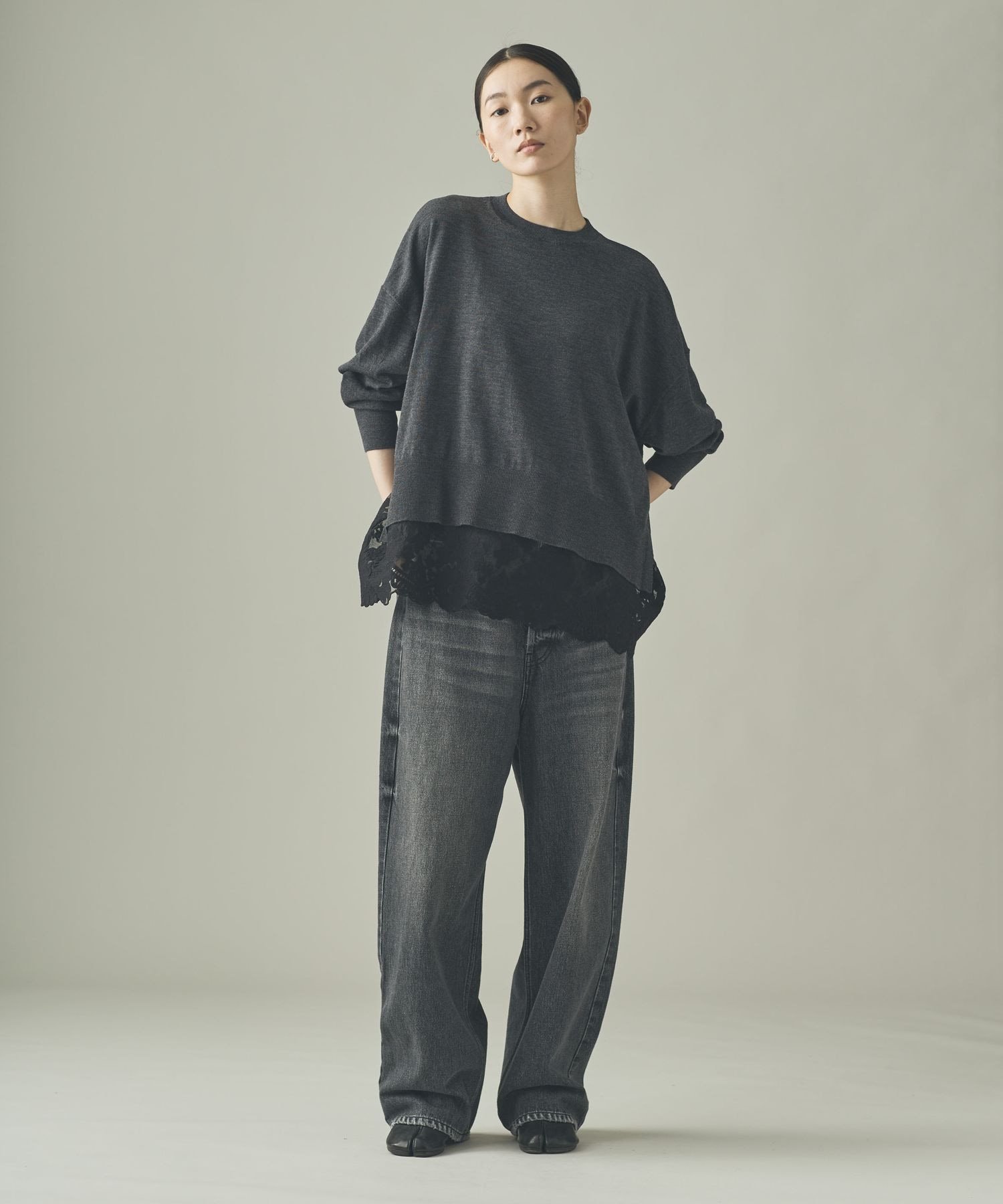 Curensologyカレンソロジー＜&RC＞ワイドルーズデニムパンツ Curensology(カレンソロジー)｜〈&RC〉ワイドルーズデニムパンツ